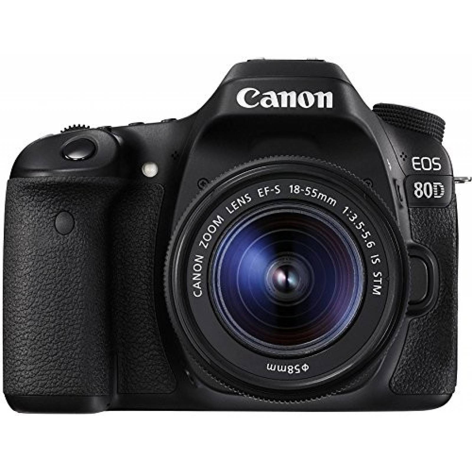 Cámara Canon EOS 80D y EF-S 18-55mm f/3.5-5.6 -Negro