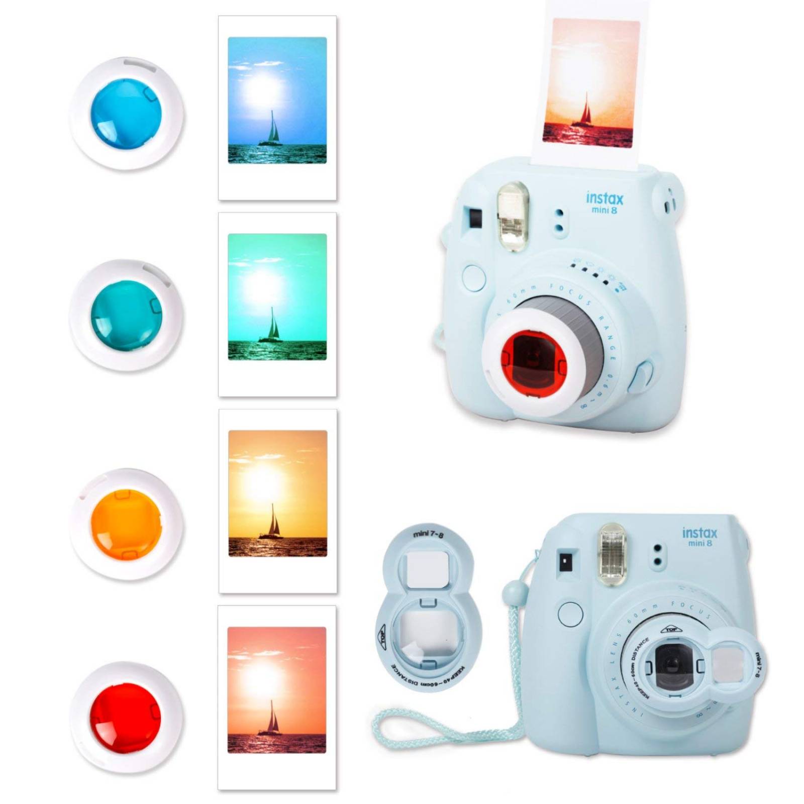 Kit Accesorios Fujifilm Instax Mini Leebotree 10 Pzs -azul