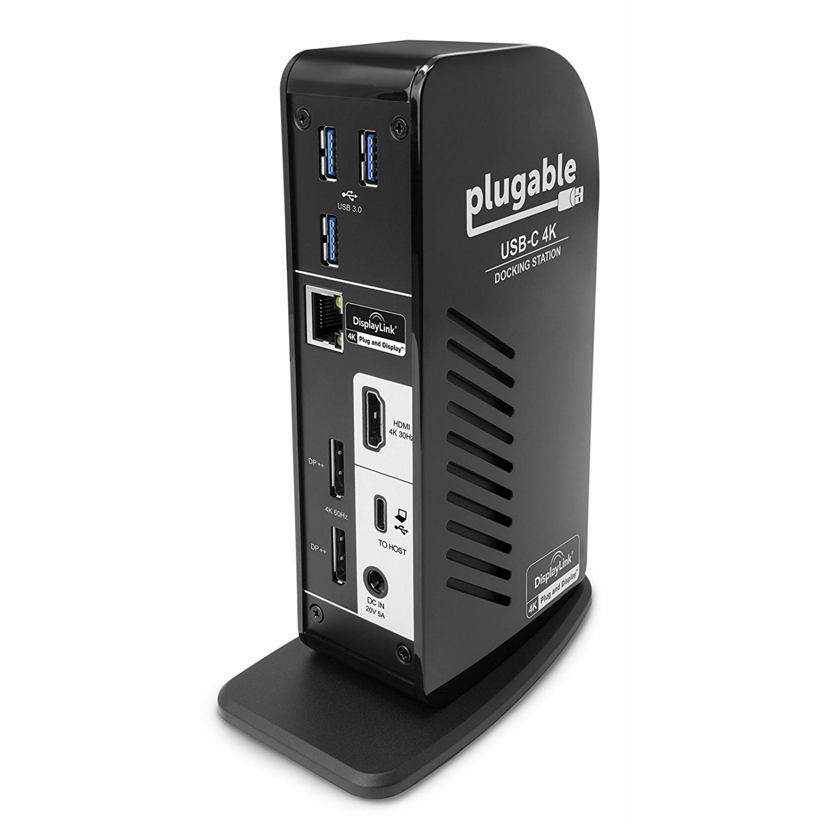 Base Adaptador Dock Plugable Usb-c 4k Triple Display