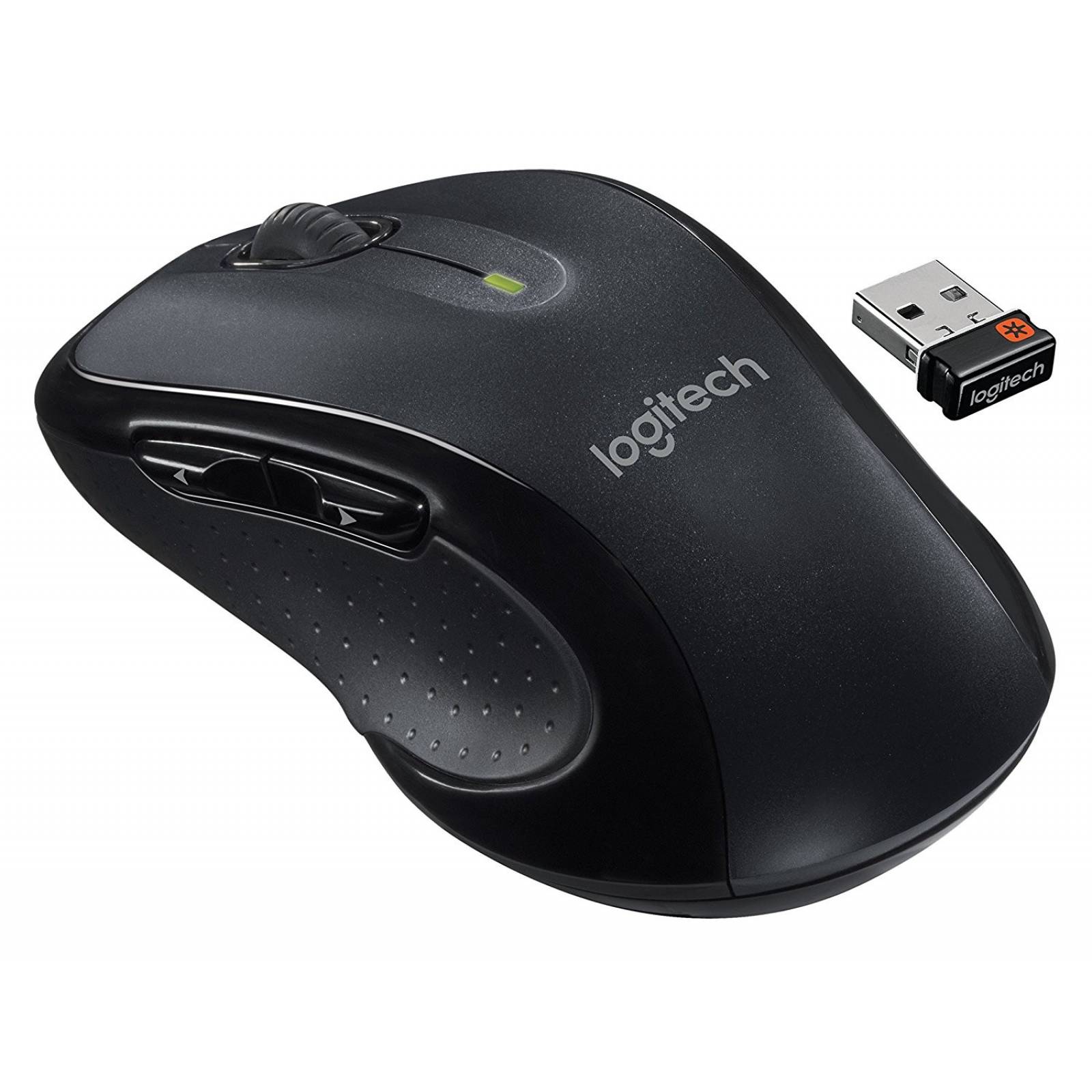 Mouse Logitech M510 láser inalámbrico USB baterías -Negro