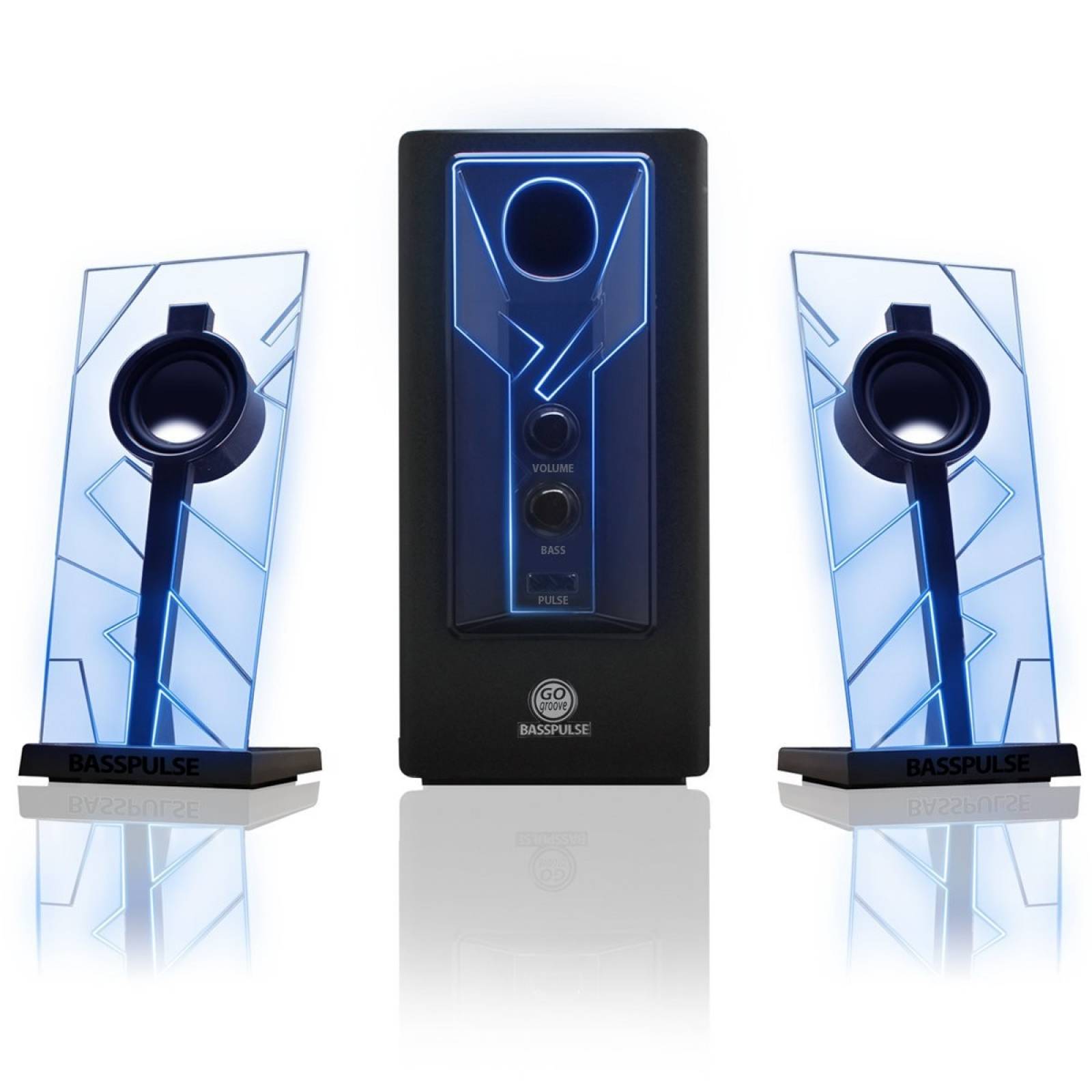 Altavoces Para Computadora Gogroove 2.1 Subwoofer/led -azul