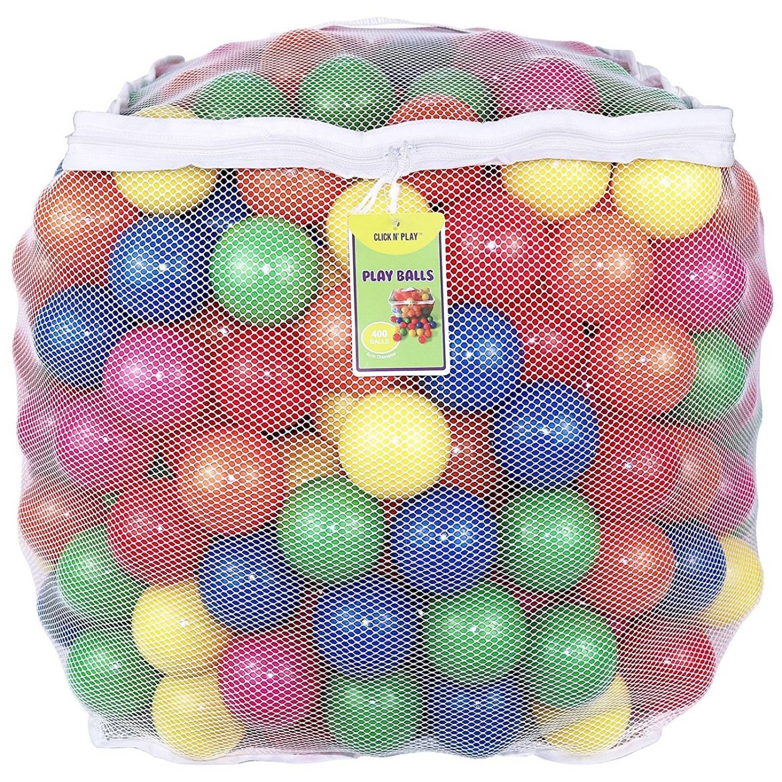 Pelotas De Plástico Click N Play Pack 400 Piezas De Bolas