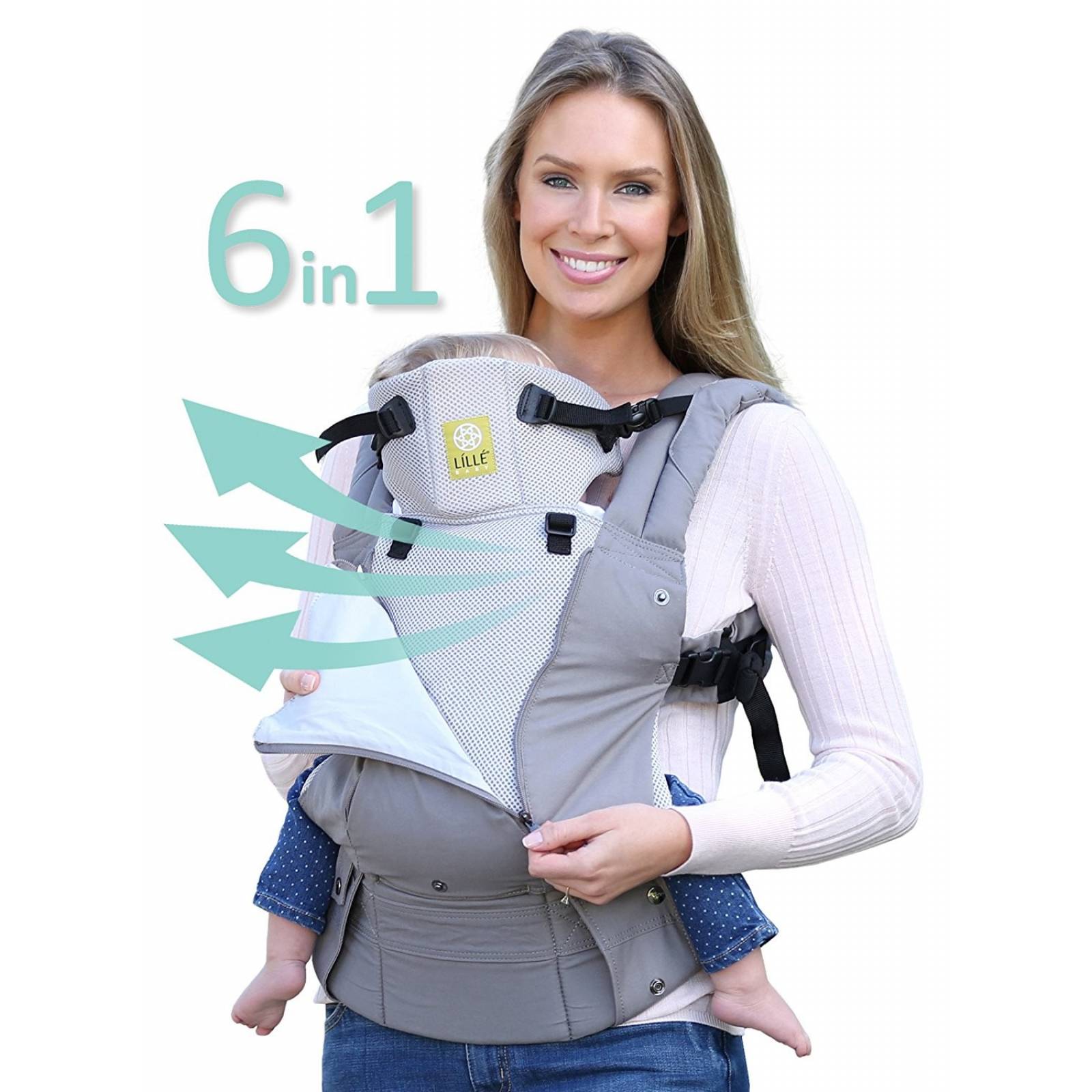 Cargador Canguro Lillebaby 360° Ergonómico Para Bebé -gris