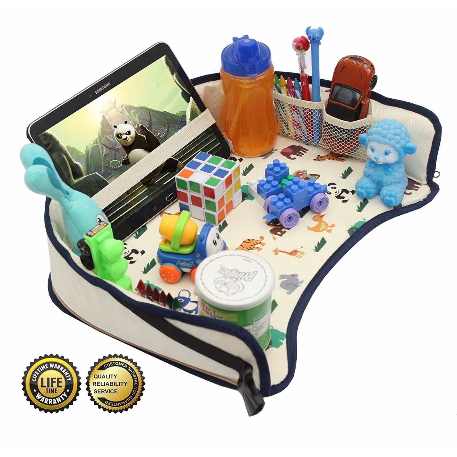 Mesa Portable De Viaje Para Niños Dmoose Porta Tablet -azul