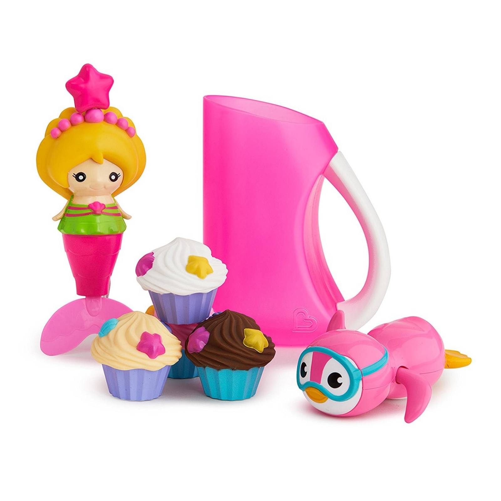 Muñeca Munchkin Sirena Cupcakes De Mar Bajo Juguete Baño El Aqj54RL3