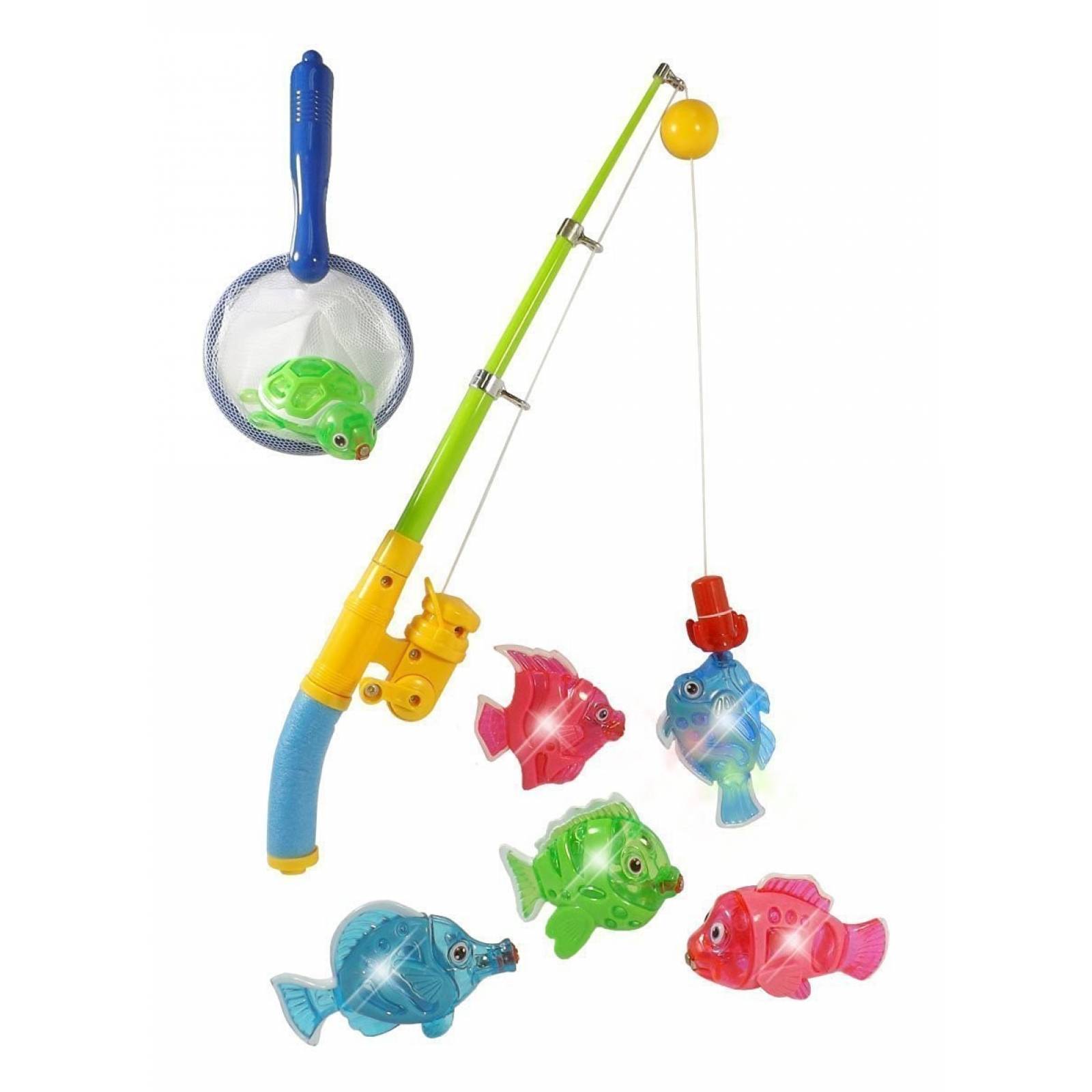 Caña De Pescar De Juguete Zviku Magnético Con Luces