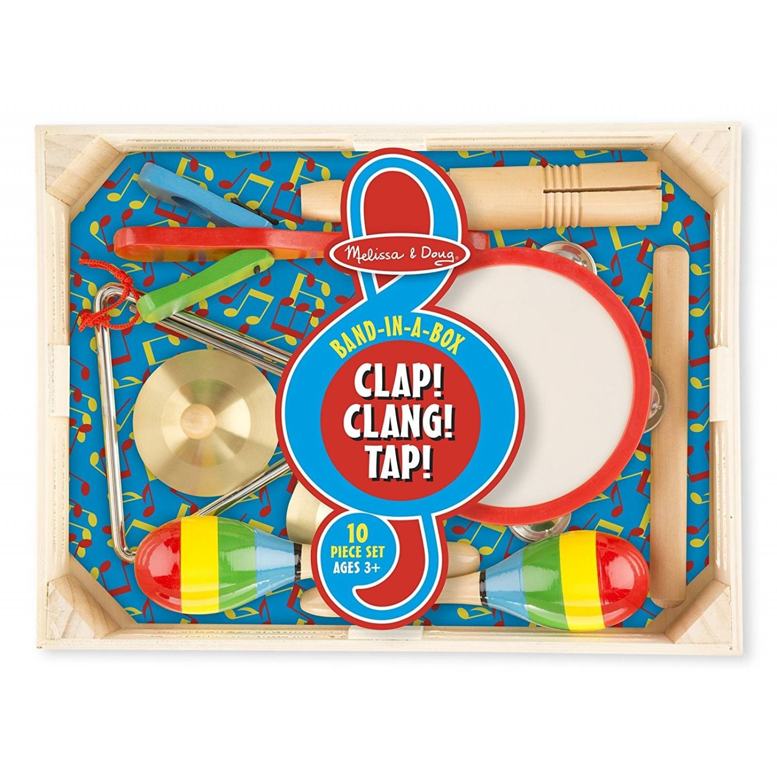 Juguete Musical Melissa&doug Clap! Clang! Tap! 10 Piezas