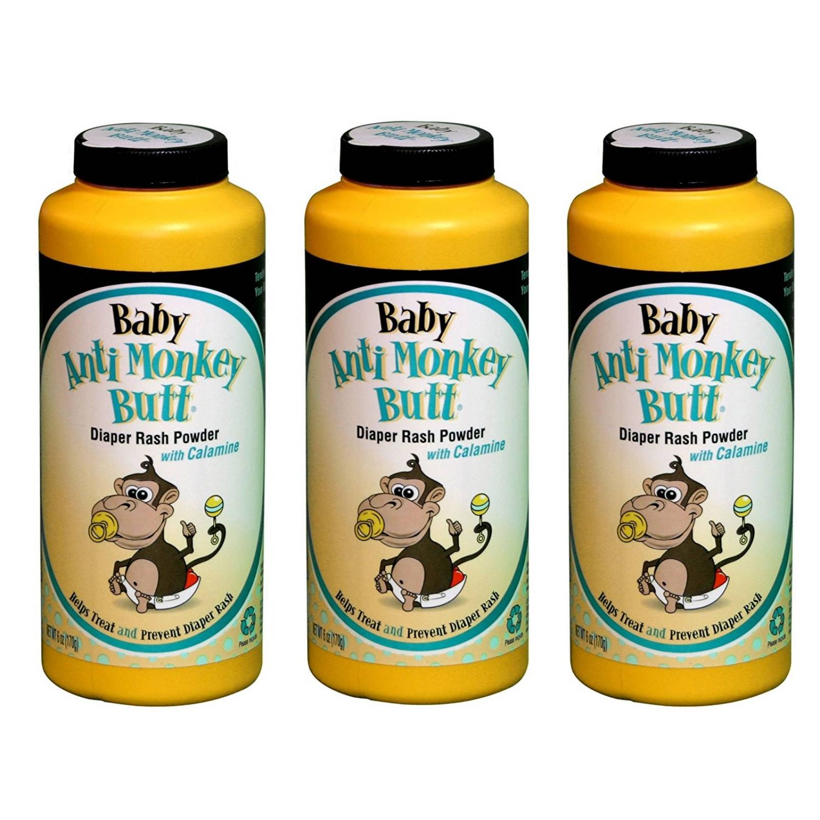 Talco De Bebé Anti Monkey Butt Anti-rozadura -3pzas 6oz