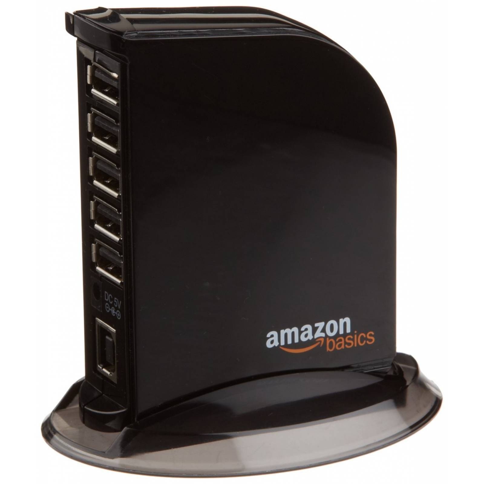 Hub Usb Amazonbasics 7 Puertos Usb 2.0 Con Cargador 5v/4a