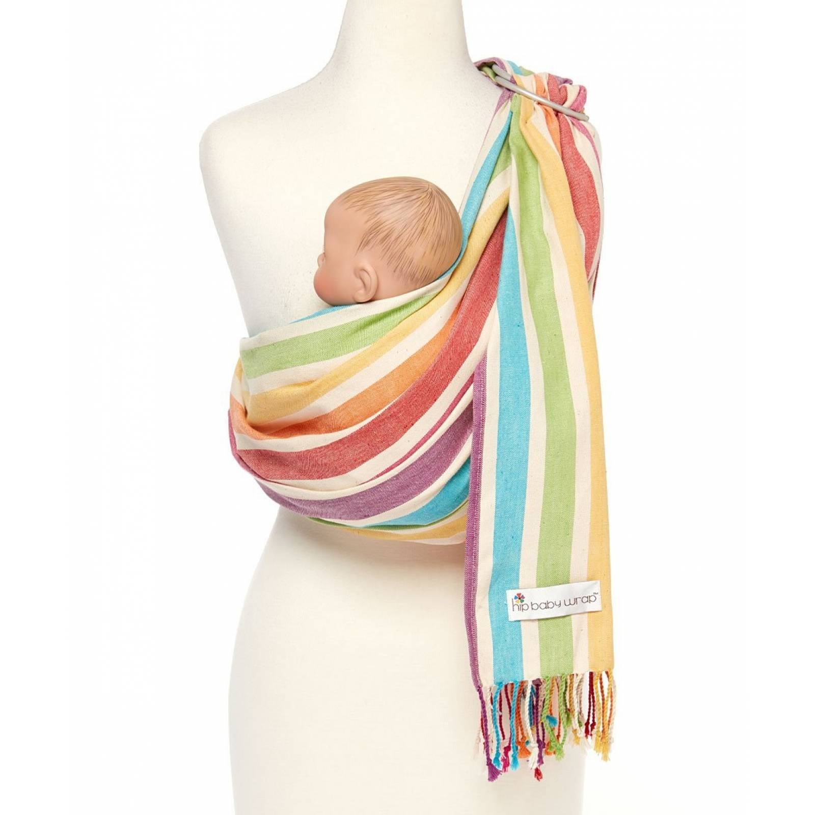 Cargador Canguro Hip Baby Wrap 100% Algodón 8-35 Libras Med