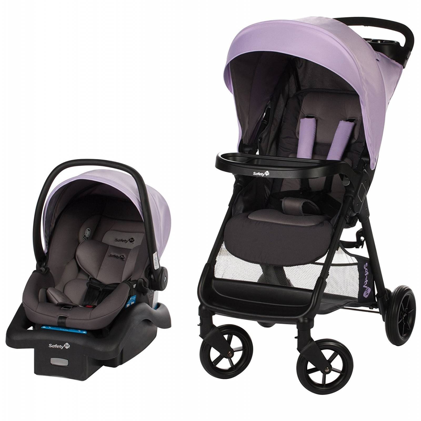 Carriola + Asiento Portabebé Safety 1st Smooth Ride lila