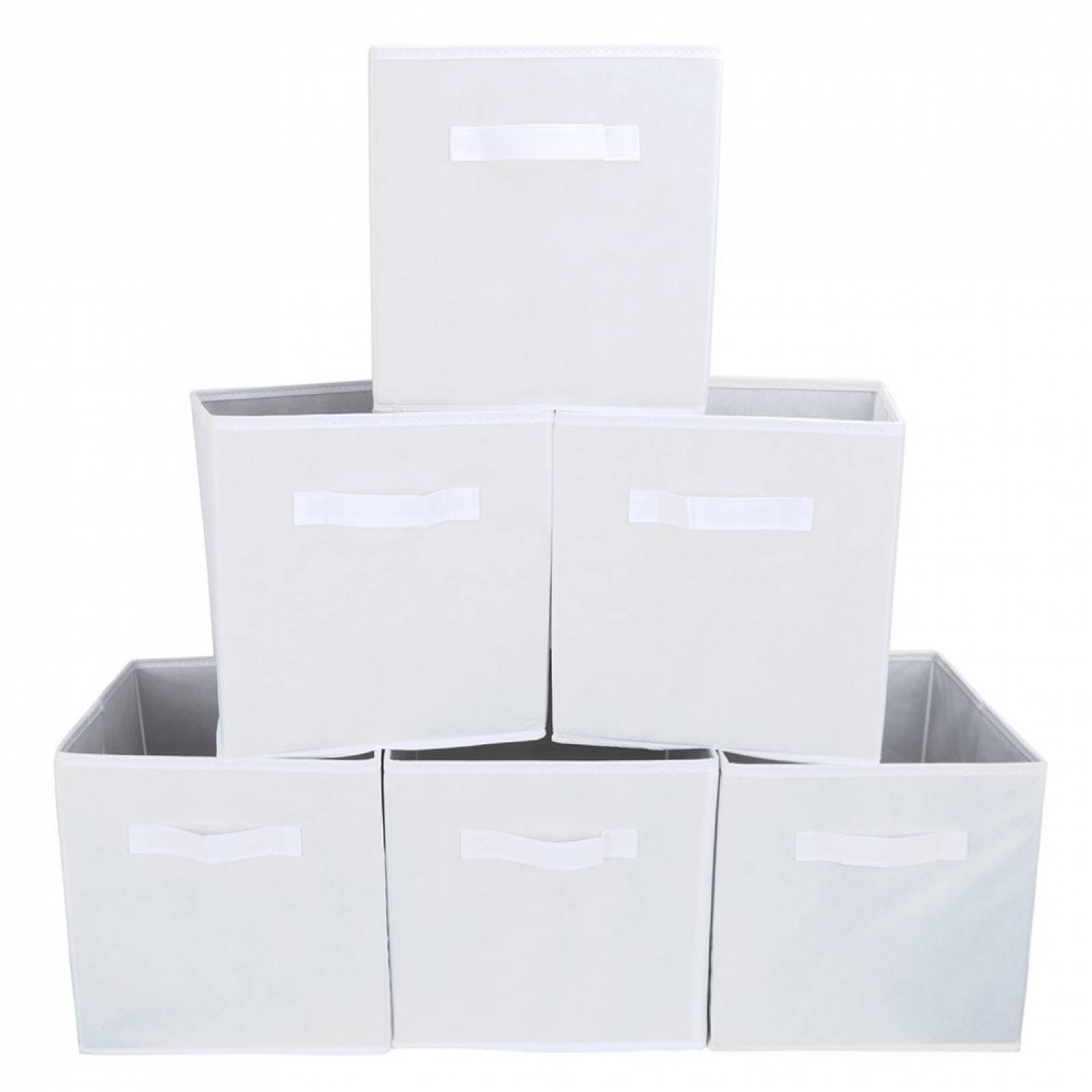 Set De Cajas De Almacenamiento Ezoware 6 Pzas -blanco