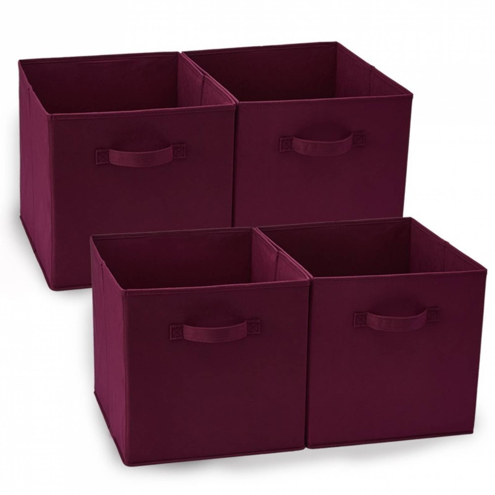 Cajas Organizadoras Ezoware Juego De 4 Medida 33x38cm - Rojo