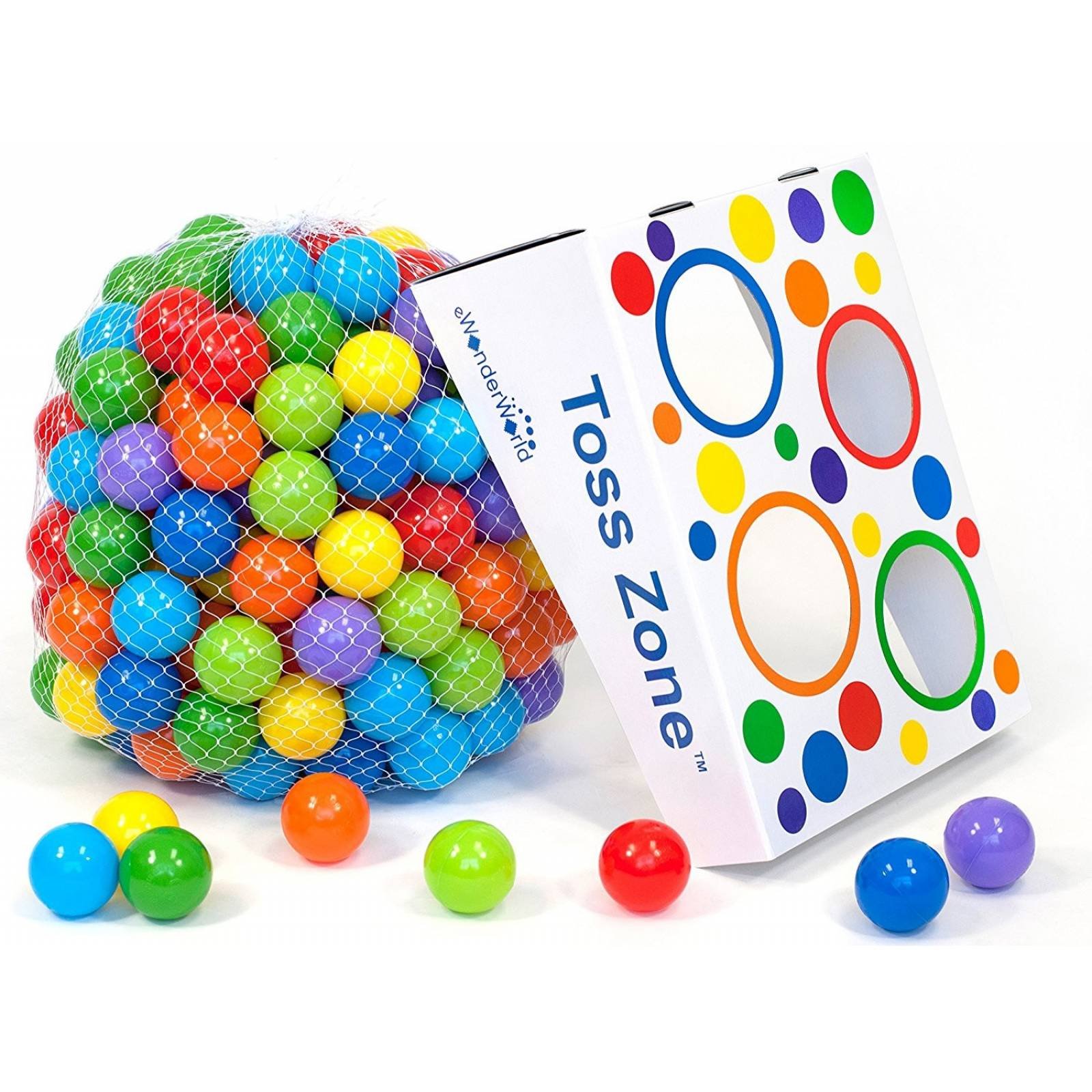 Pelotas De Plástico Wonder Playball 200 Bolas En 8 Colores