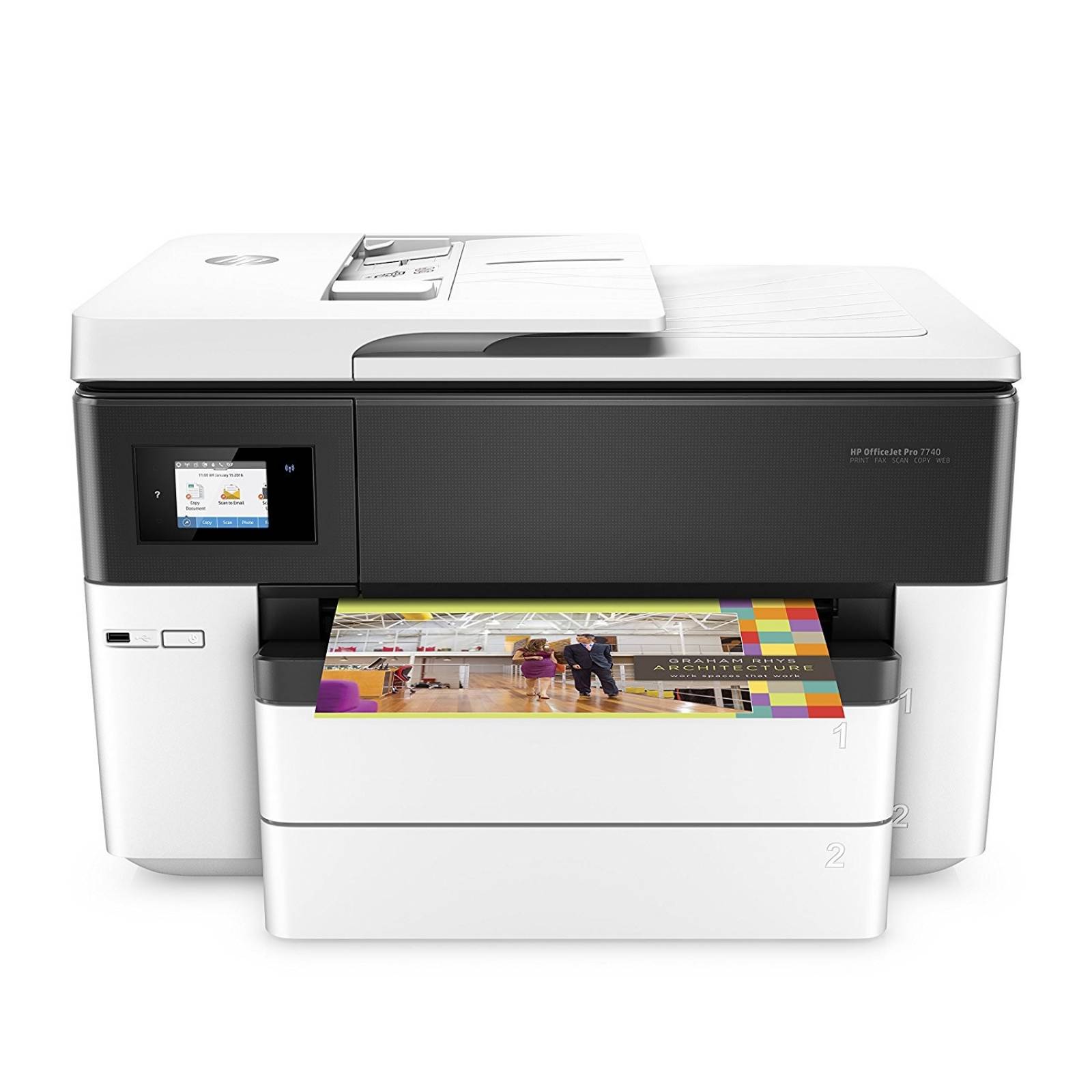 Impresora Multifuncional Hp Officejet Pro 7740 Tinta -blanco