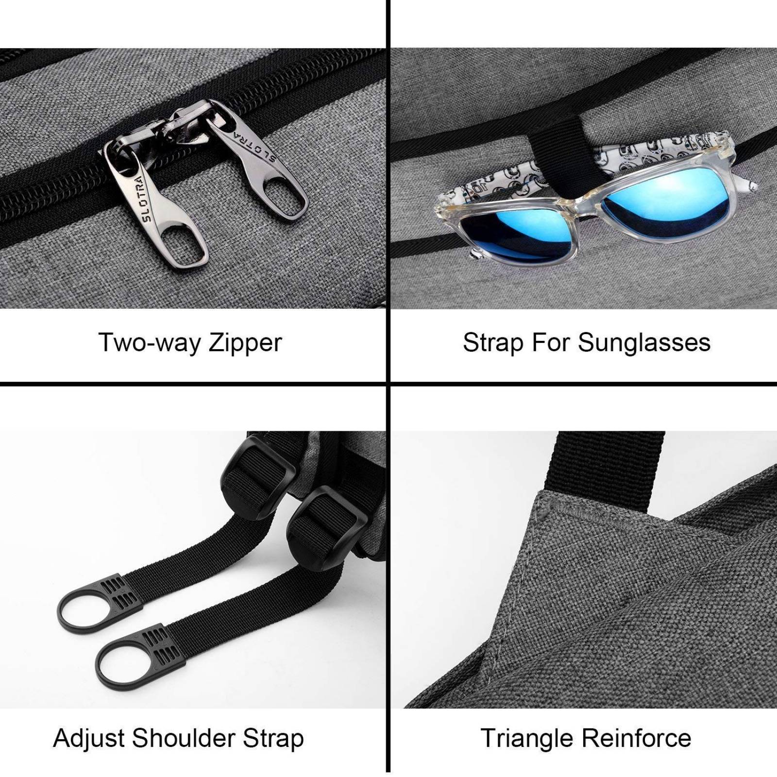 Mochila Kopack Antirobo Laptop 15.6 Puerto Carga Usb -morado