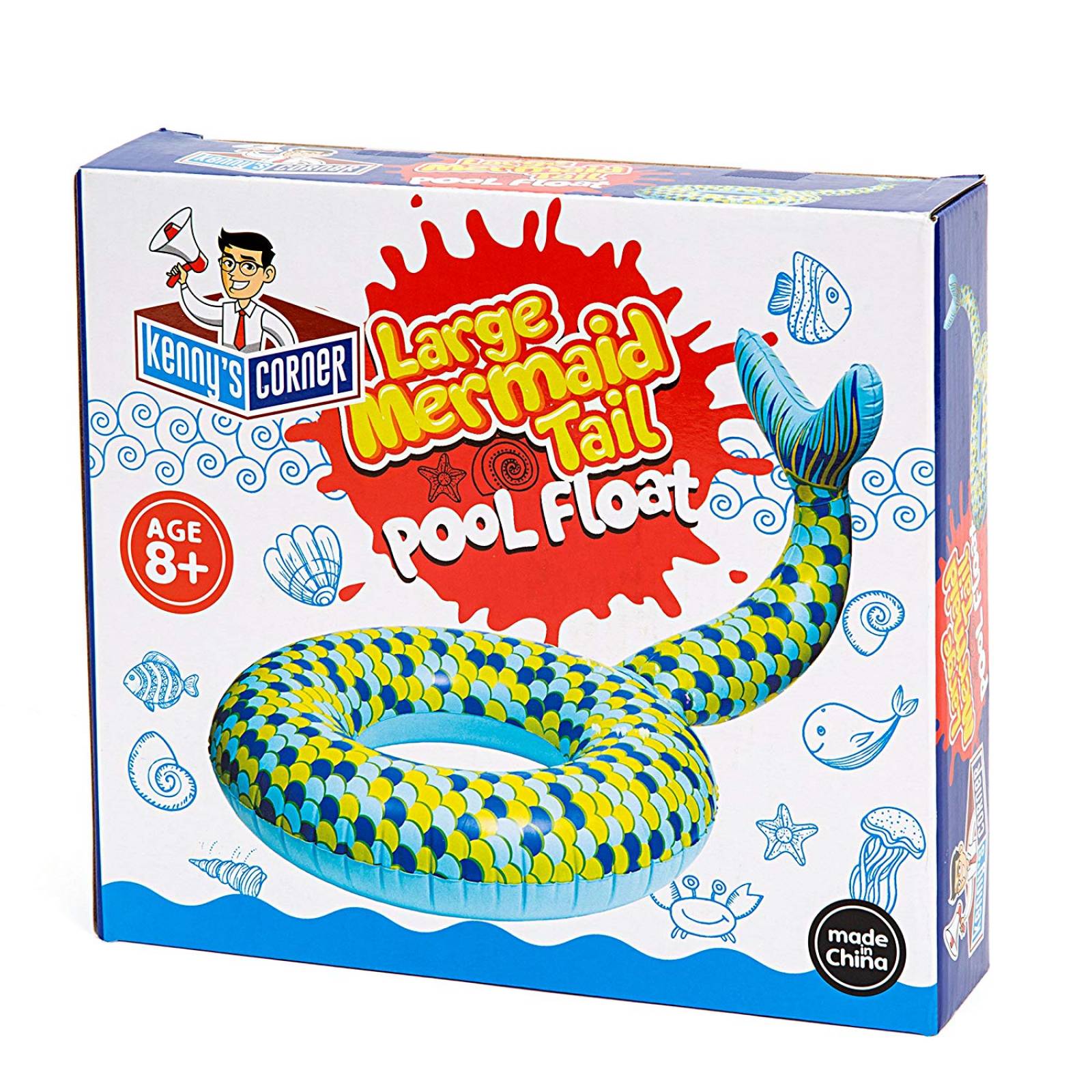 Flotador Inflable Kenny's Corner Cola De Sirena Larga