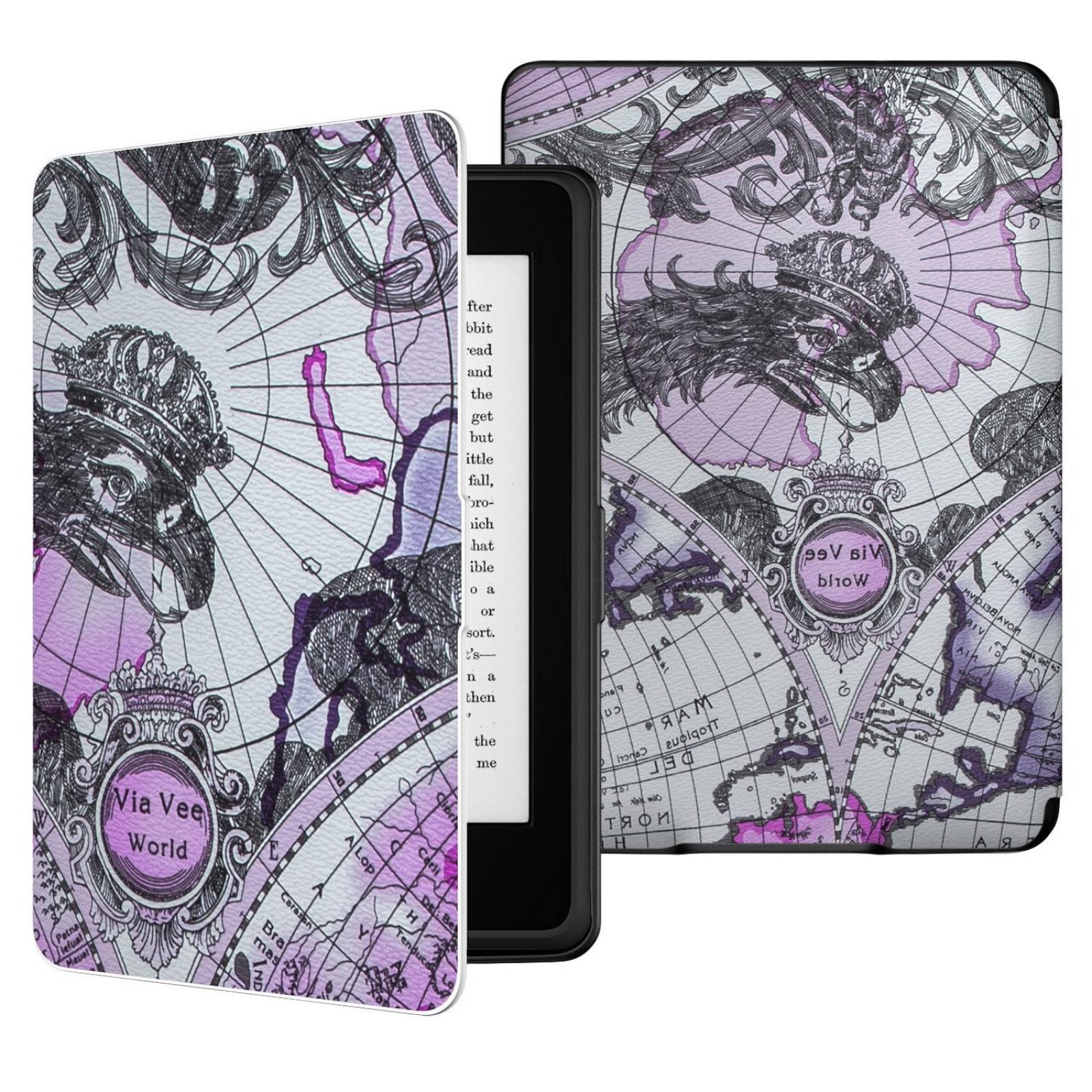 Funda Moko Kindle Paperwhite Auto Sleep Wake -mapa D