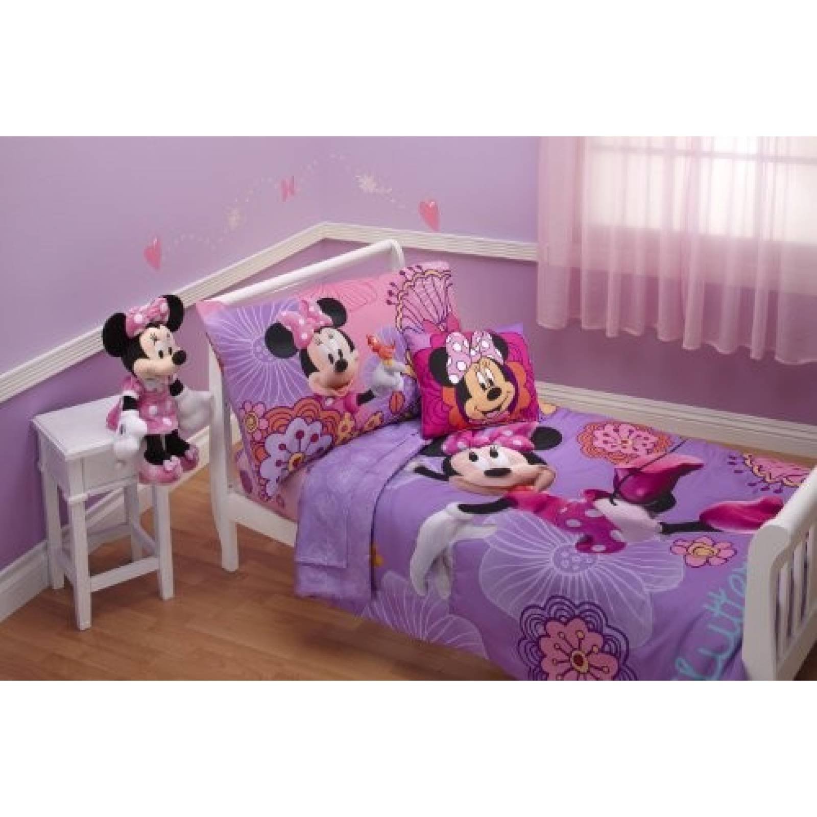 Juego de cama Disney para niños de 4 piezas -Minnie Mouse