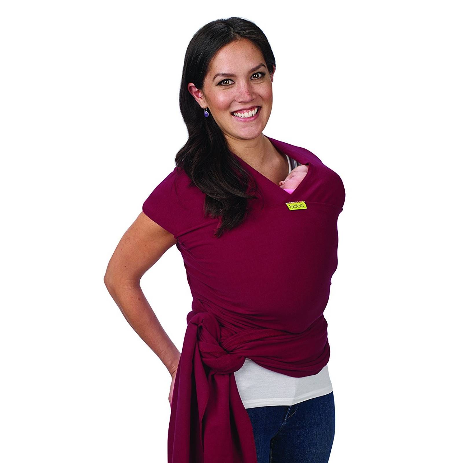 Cargador Canguro Boba 95% Algodón 5% Spandex Suave -vino