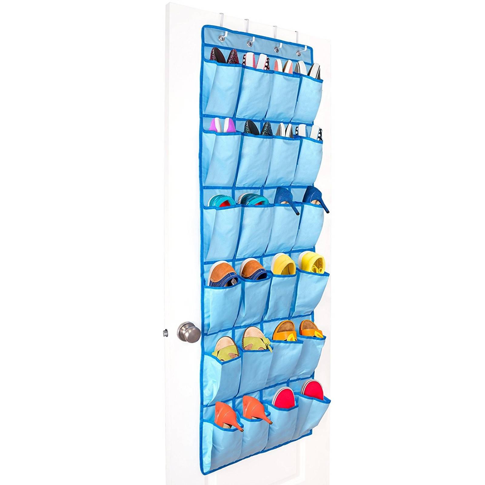 Organizador De Puerta Unjumbly Zapatos Juguetes 18x62 -azul