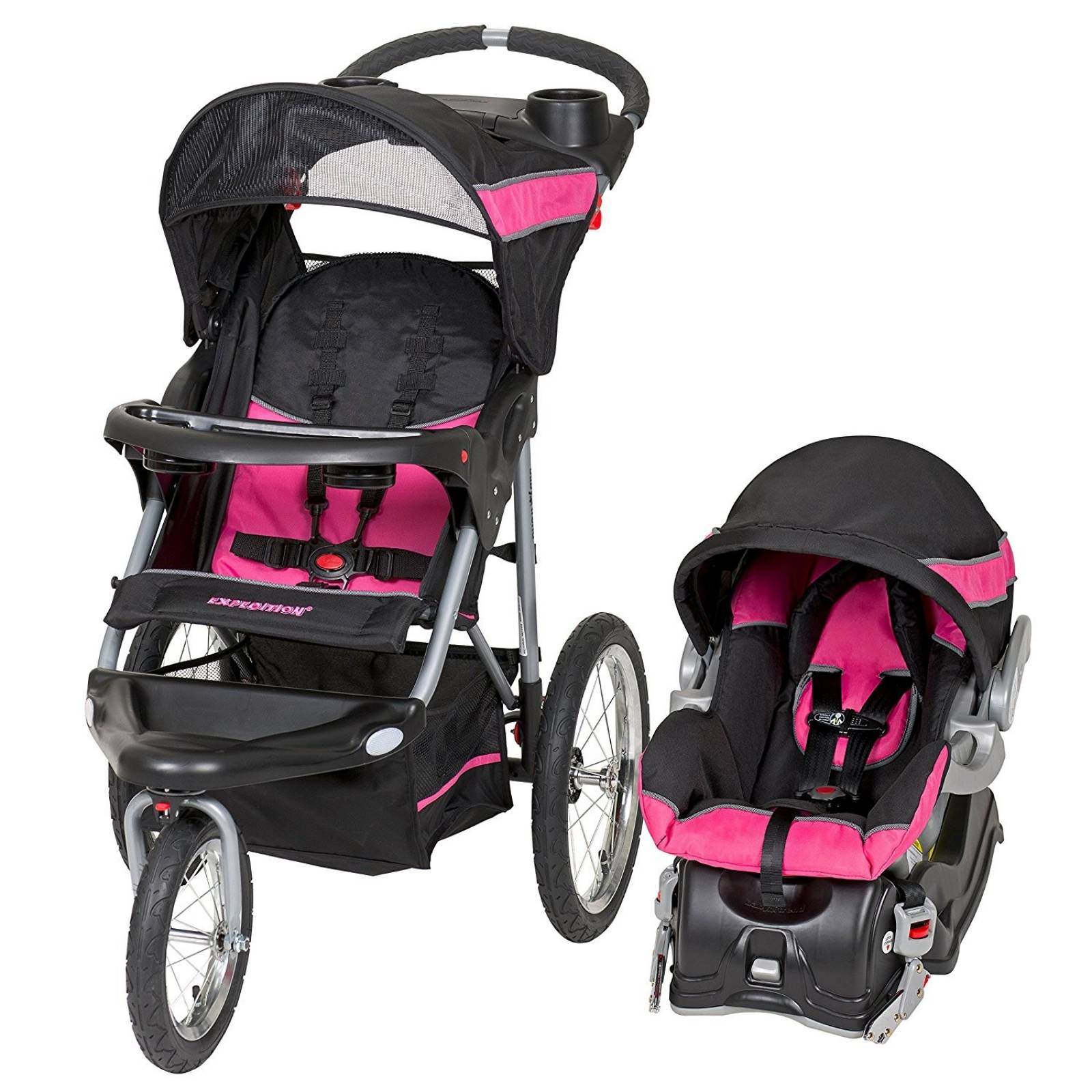 Sistema de viaje carriola Baby Trend Expedition Jogger Rosa