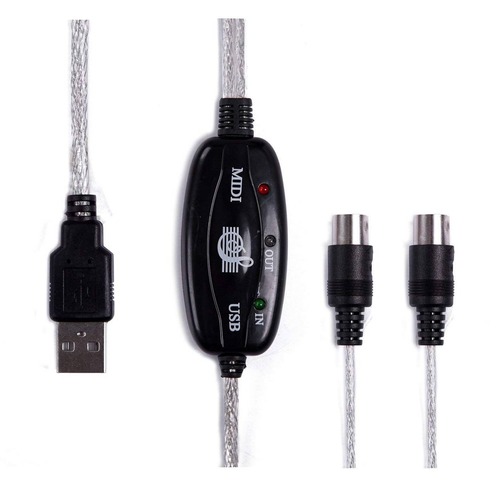 Cable MIDI HDE USB adaptador para estudio de música en casa
