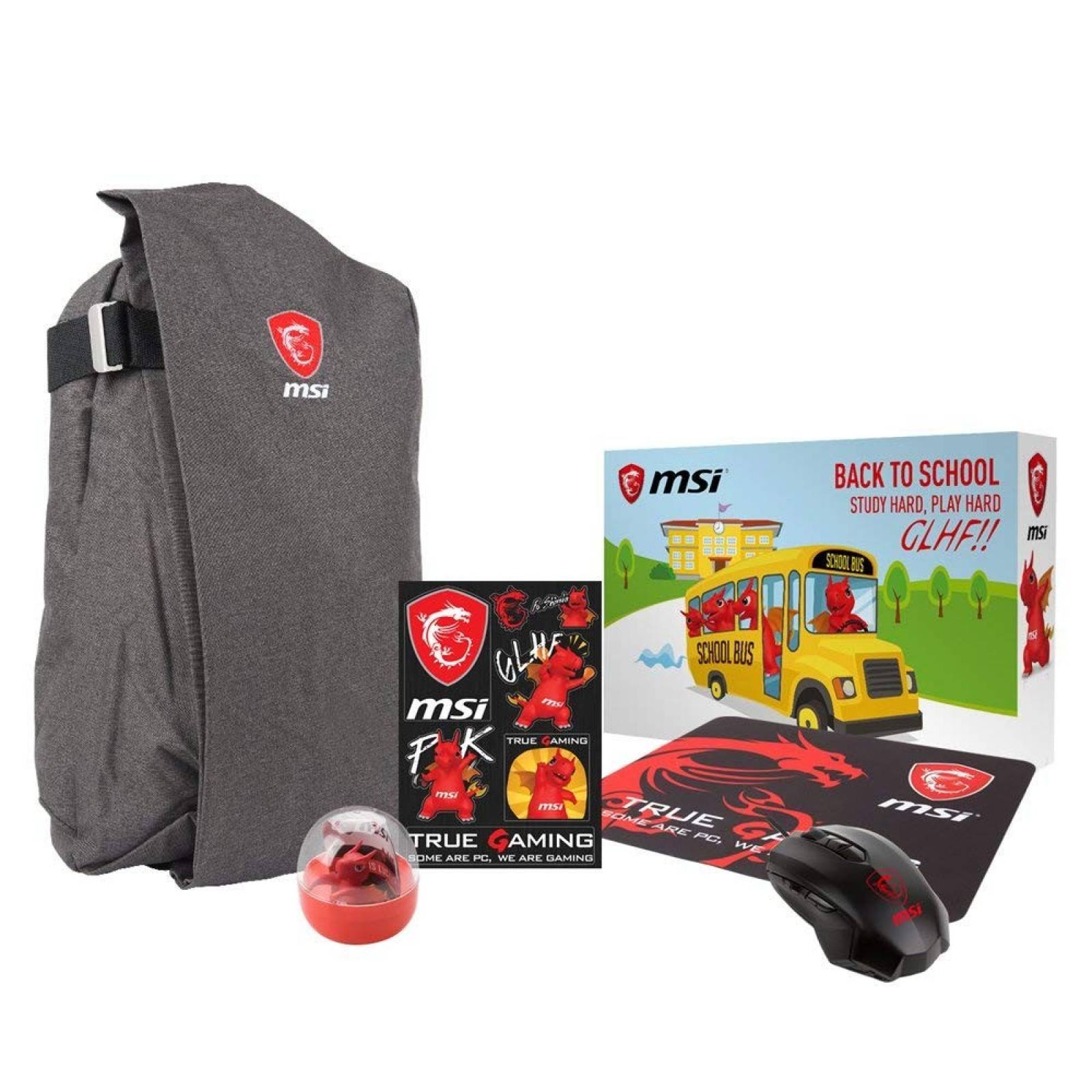 Kit MSI Serie Dragon Fever Mouse Mochila Mouse Pad