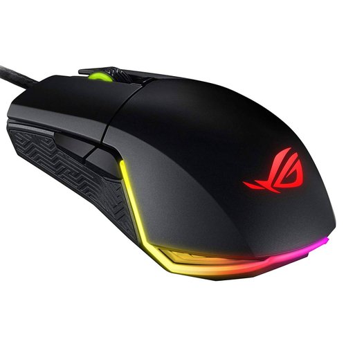 Mouse Gamer Asus ROG Pugio Aura Ergonómico 7200 DPI -Negro
