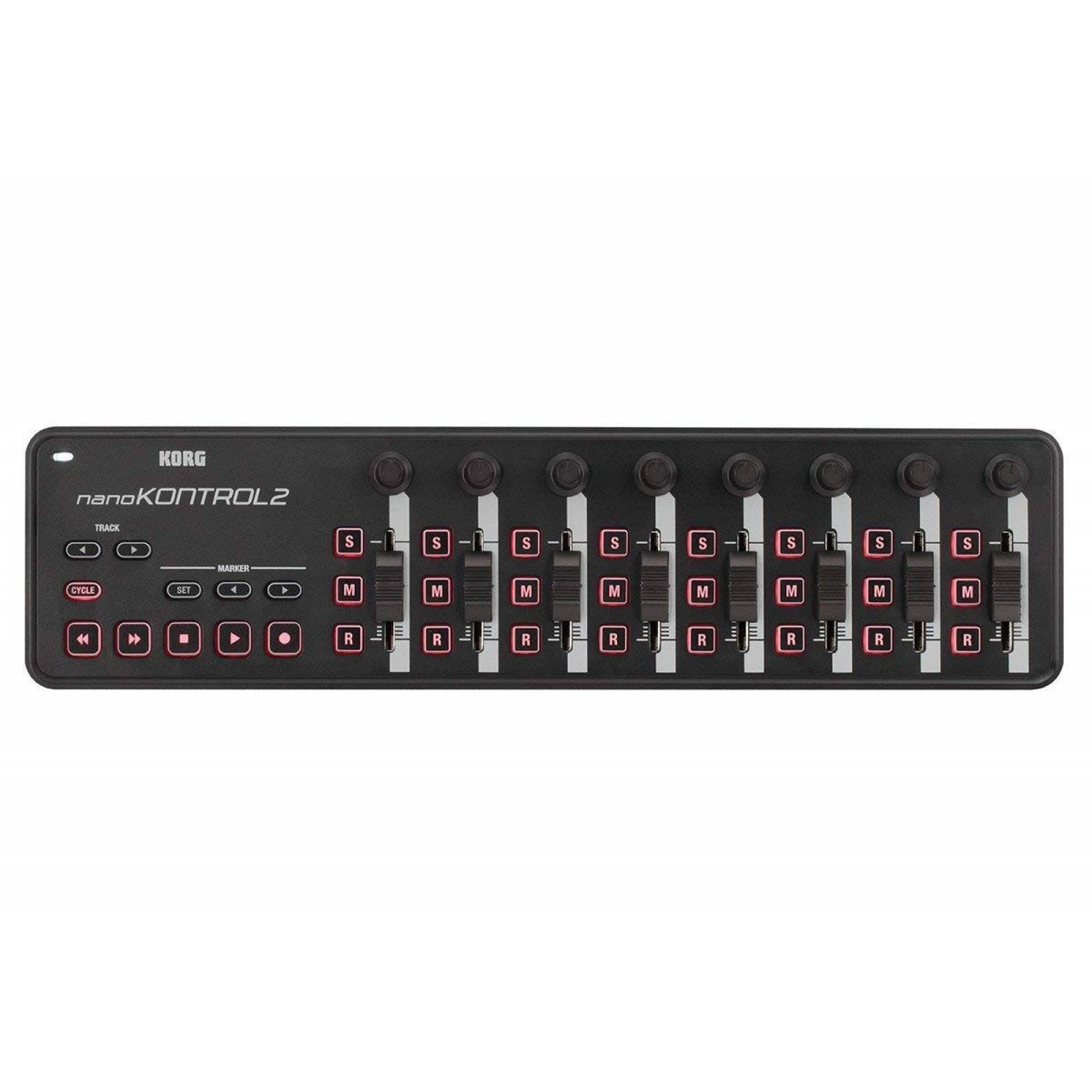 Controlador MIDI Korg NANOKON2BK Potenciometro 3Interruptore