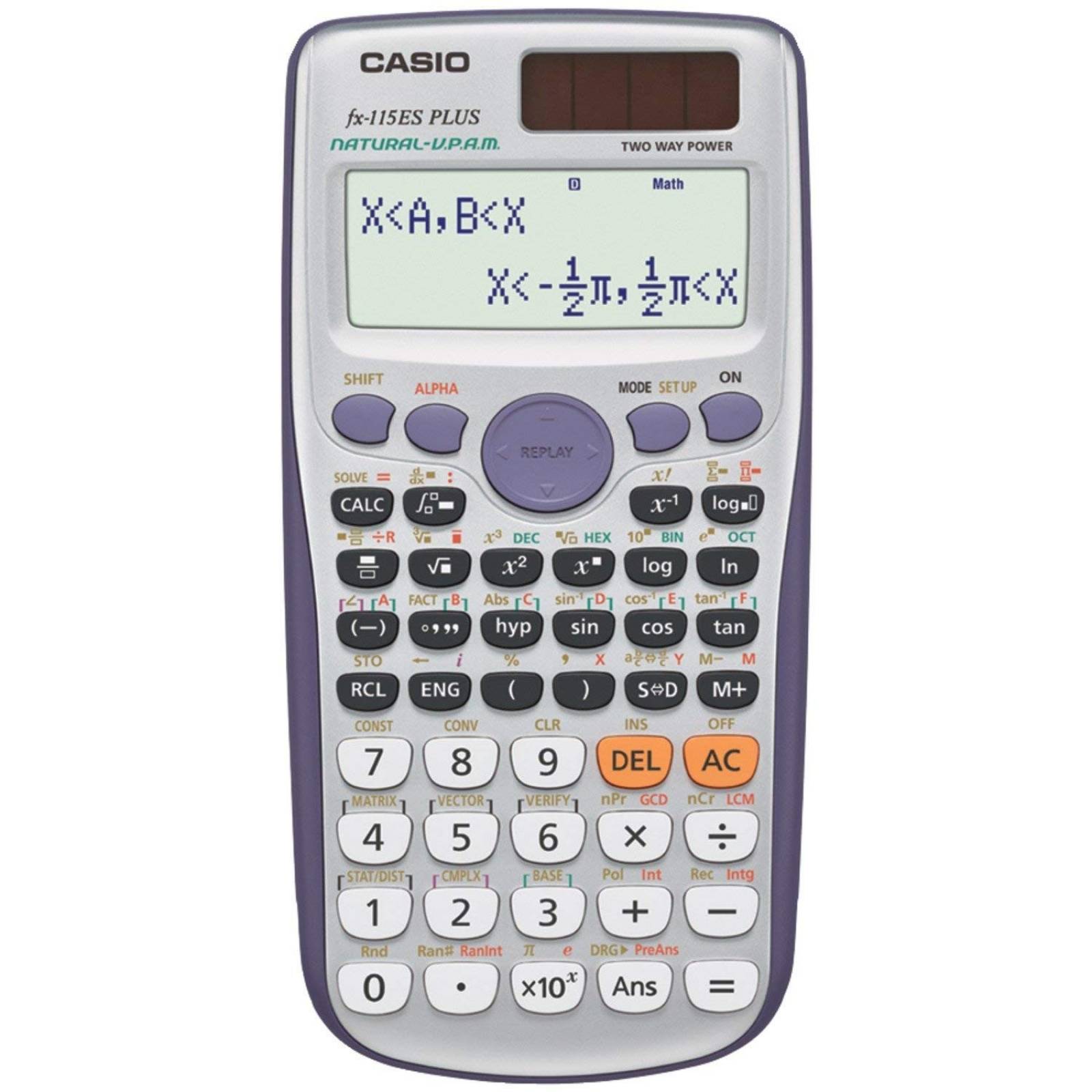 Calculadora Casio fx-115ES PLUS pantalla LCD multi línea