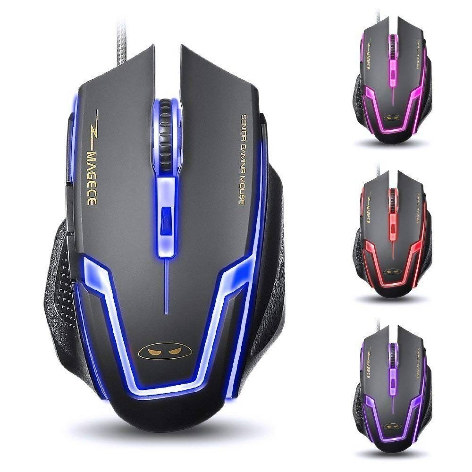 Mouse Gamer YANNI Magece G1 LED 6 botones óptico 3200dpi USB