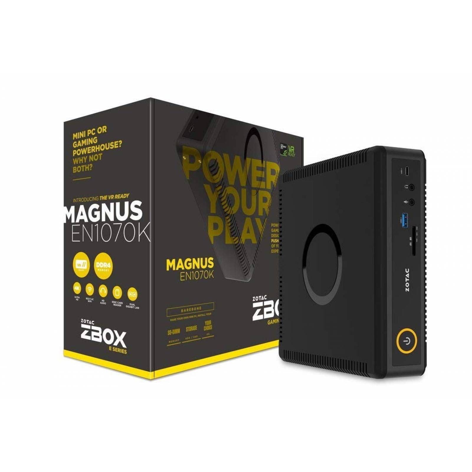 Mini PC Gamer ZOTAC ZBOX Magnus Core i5 GeForce 1070 VR
