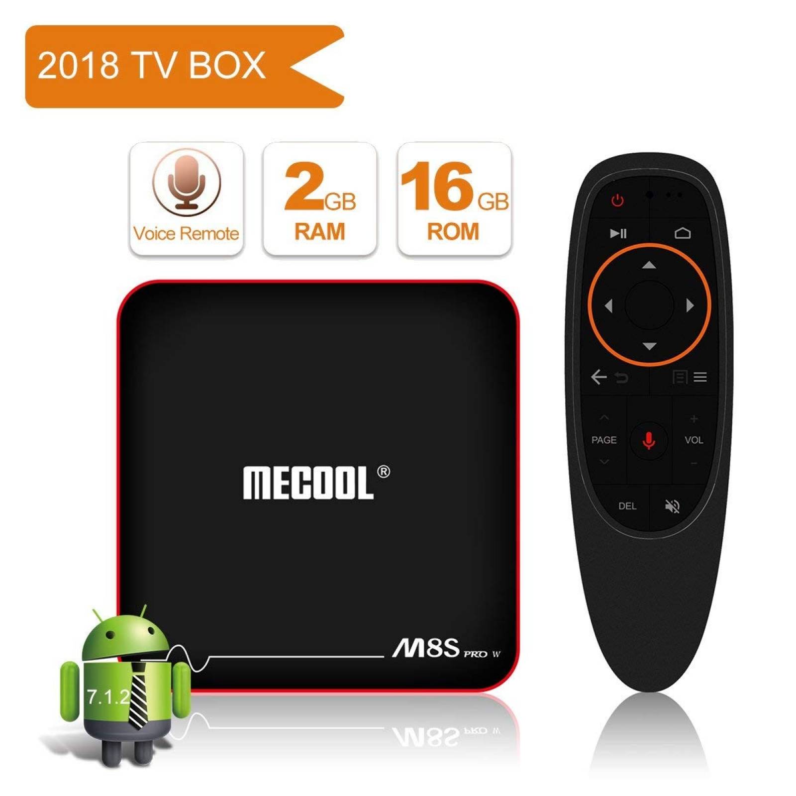 TV Box MECOOL M8S PRO Android 7.1.2 Control Voz 2GB 16GB 4K