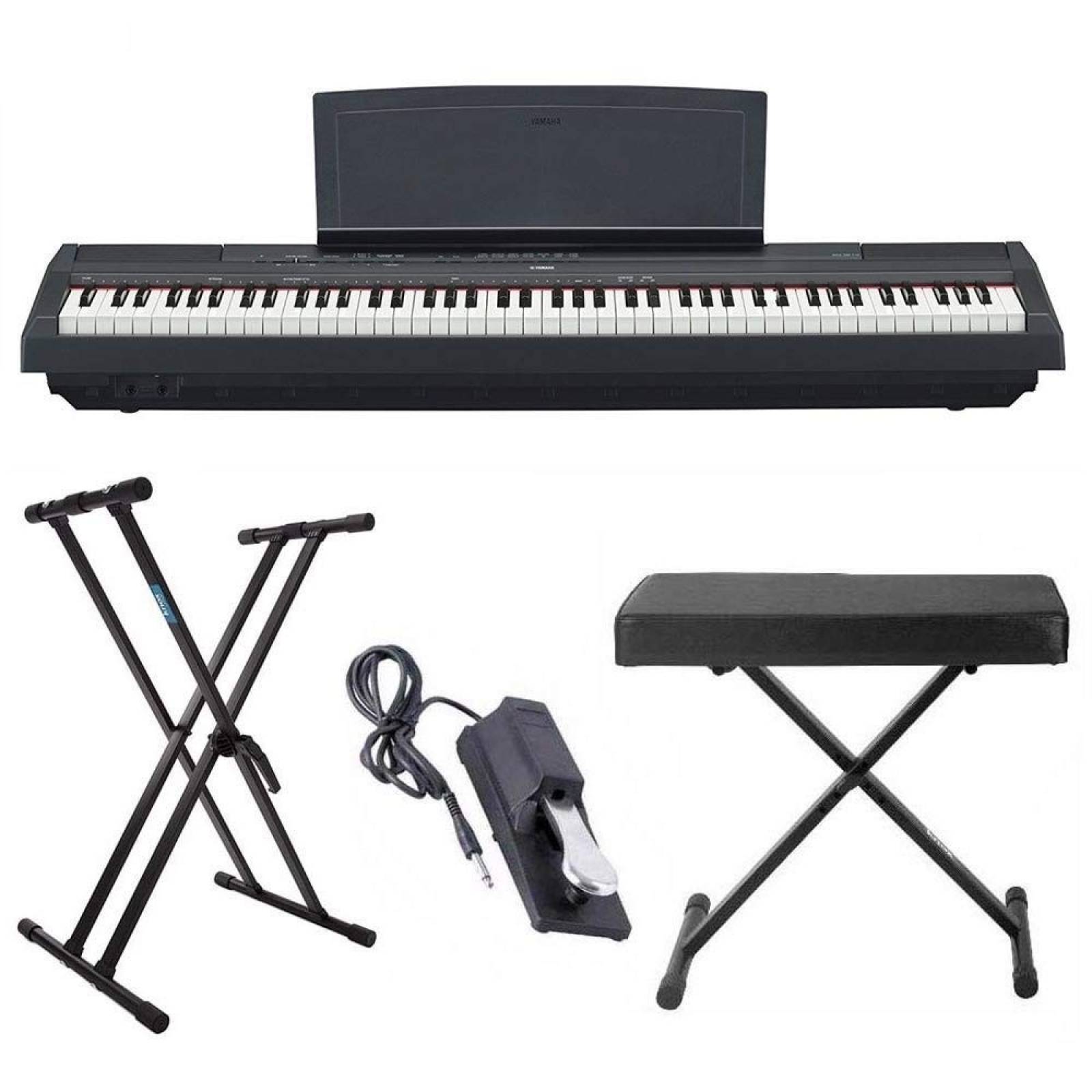 Kit Piano digital Yamaha P125 88 teclas con banco y pedal