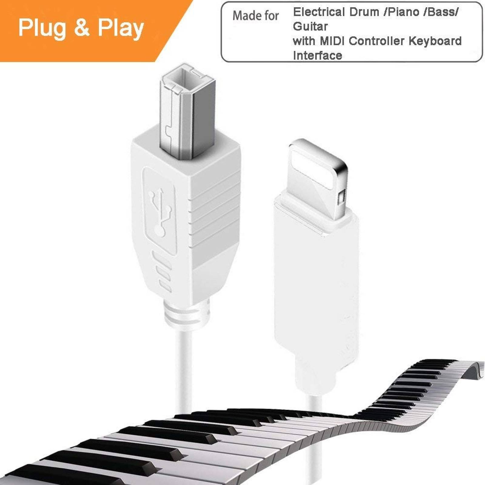 Cable Hoklan MIDI Tipo B a Micro USB para Instrumentos