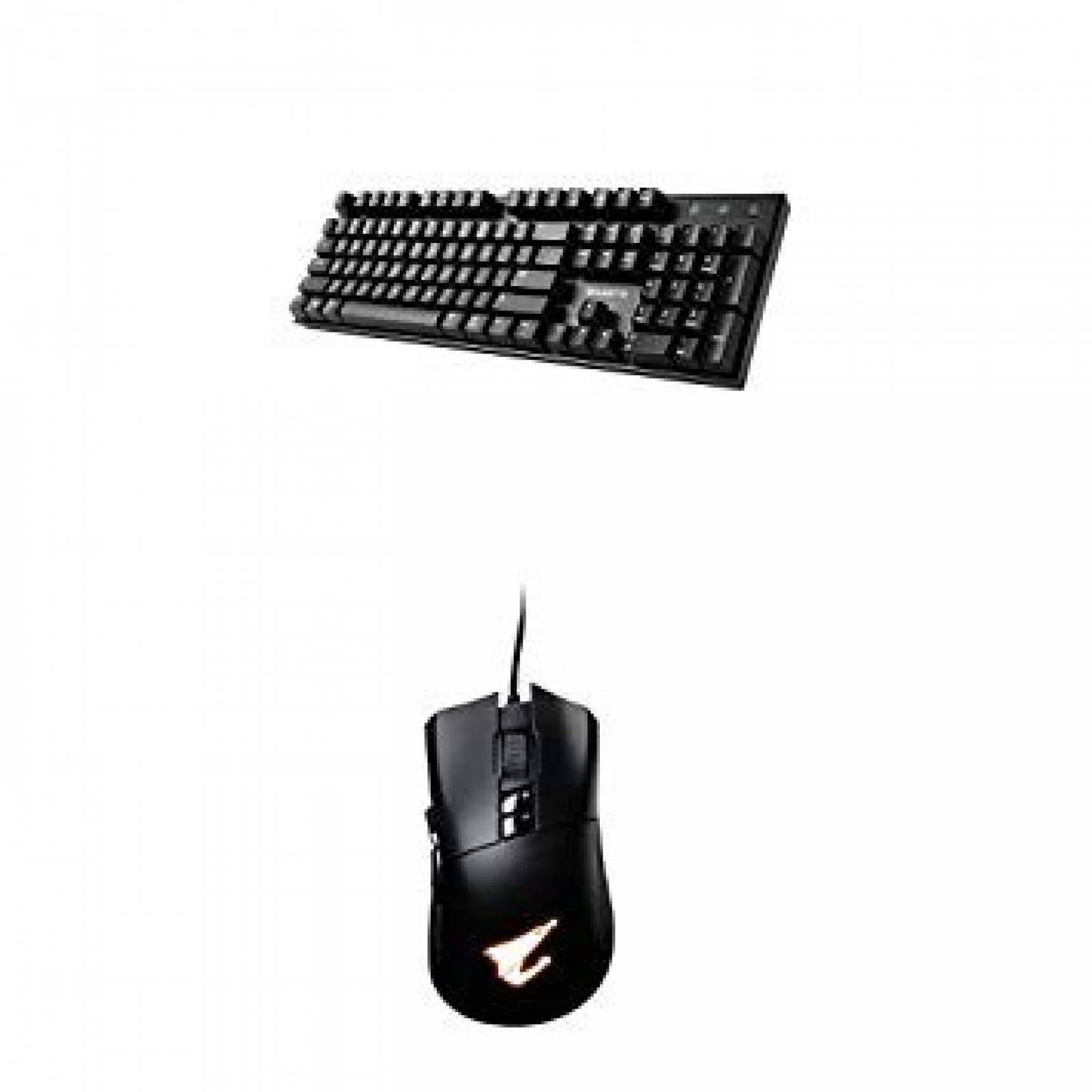 Teclado gamer Gigabyte AORUS RGB LED retroiluminado -Negro