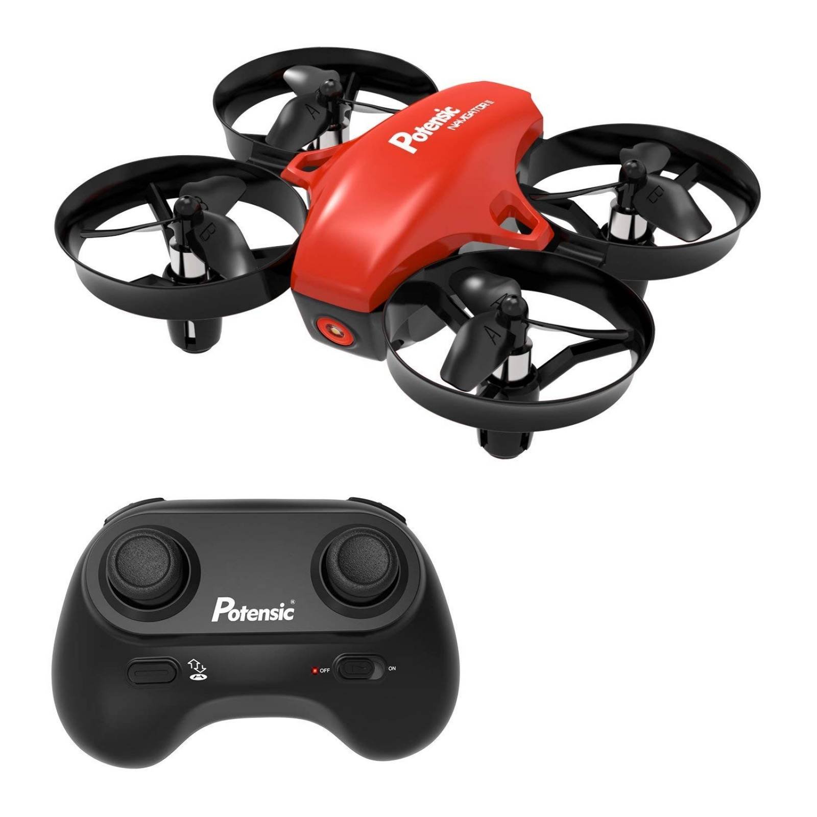 Drone cuadricóptero Potensic A20 2.4Ghz control remoto -Rojo