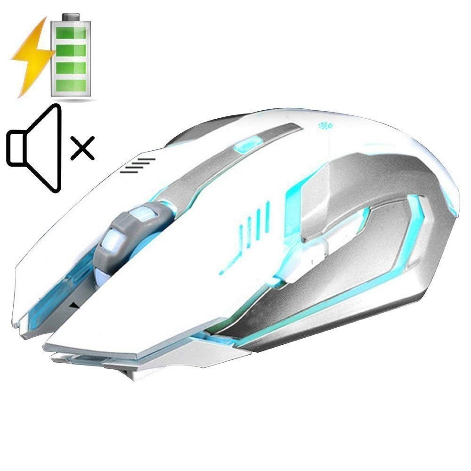 Mouse Gamer LexonElec@ X7 1600 DPI 6 Botones -Blanco