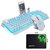 Kit Teclado Mouse Gamer Mouse Pad LexonElec@ 2400DPI-Blanco