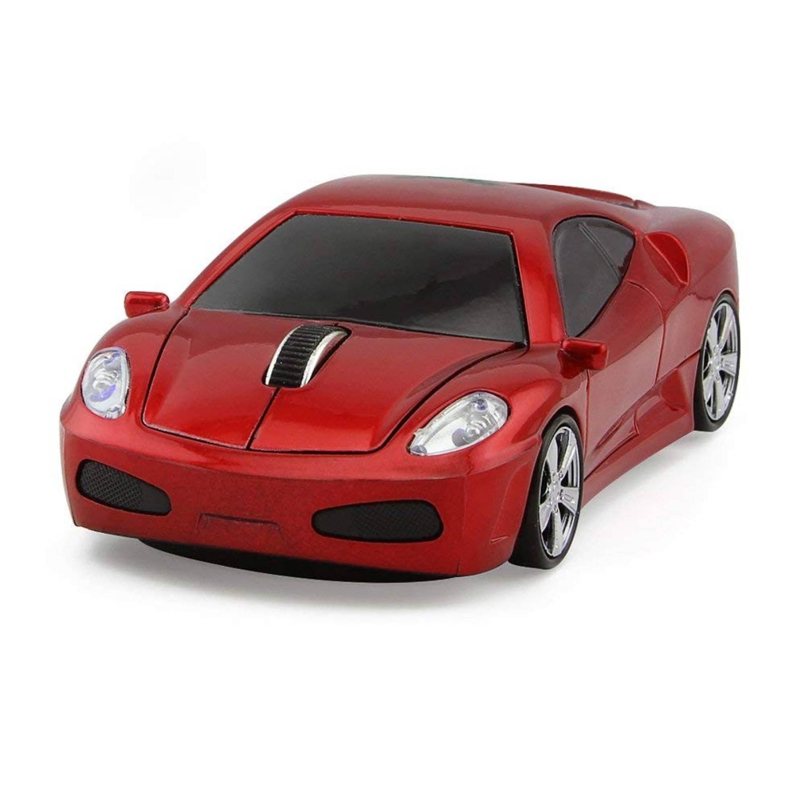 Mouse Usbkingdom Carro deportivo 2.4g inalámbrico USB -Rojo