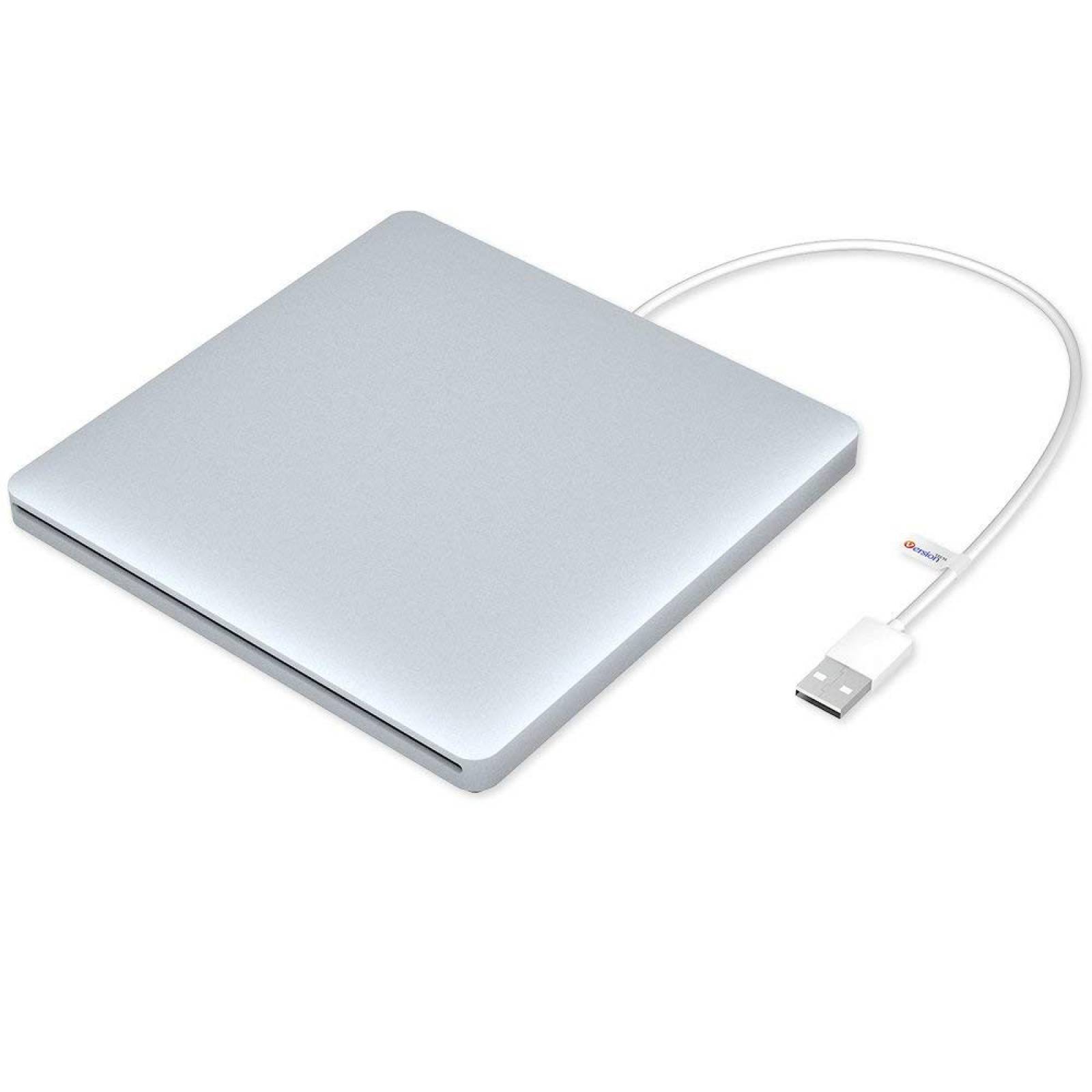 Lector de DVD CD VersionTech VCD01 Externo Apple Mac -Plata