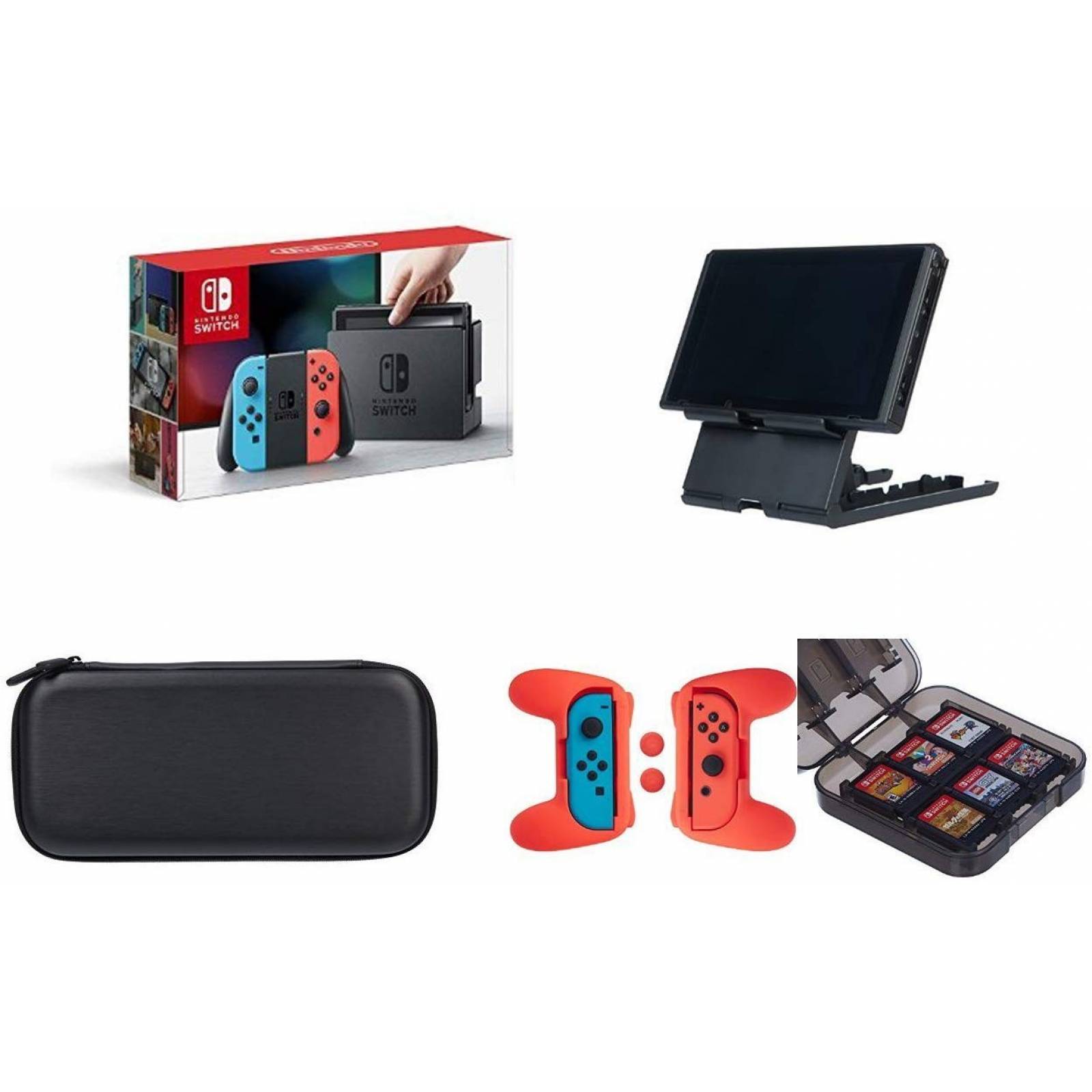 Consola Nintendo Switch +Estuche Stand y Grip Kit