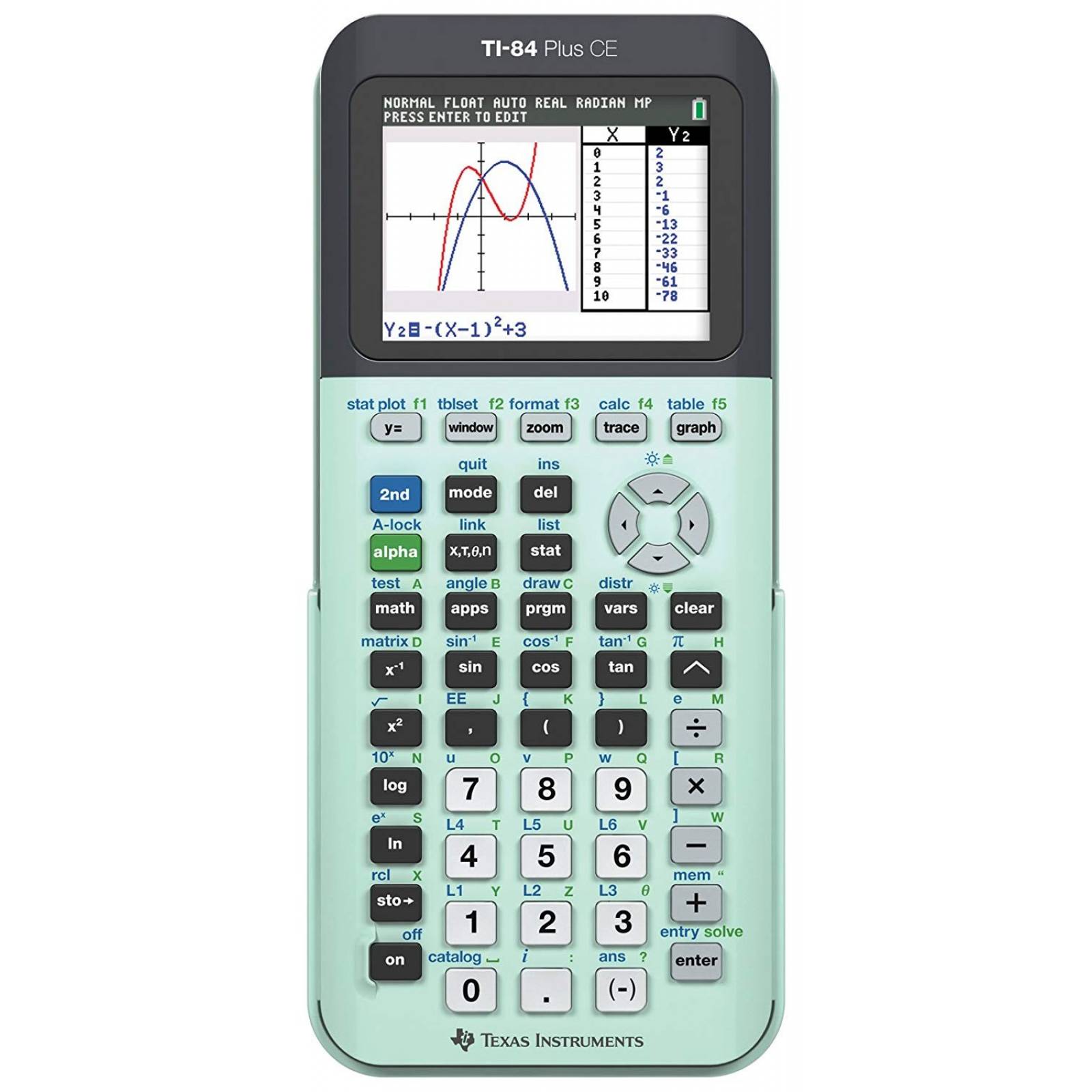 Calculadora Gráfica Texas Instruments TI-84 Plus CE -Menta