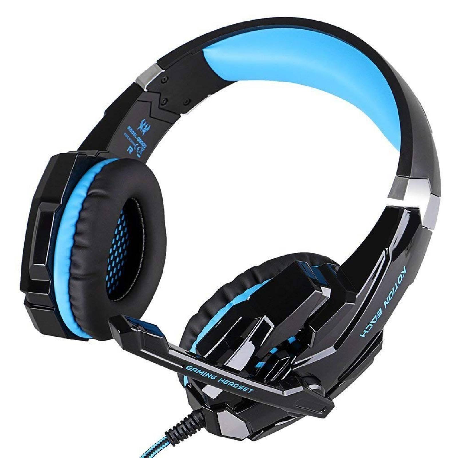 Auriculares Gamer Kotion Each G9000 compatibles -Azul Negro