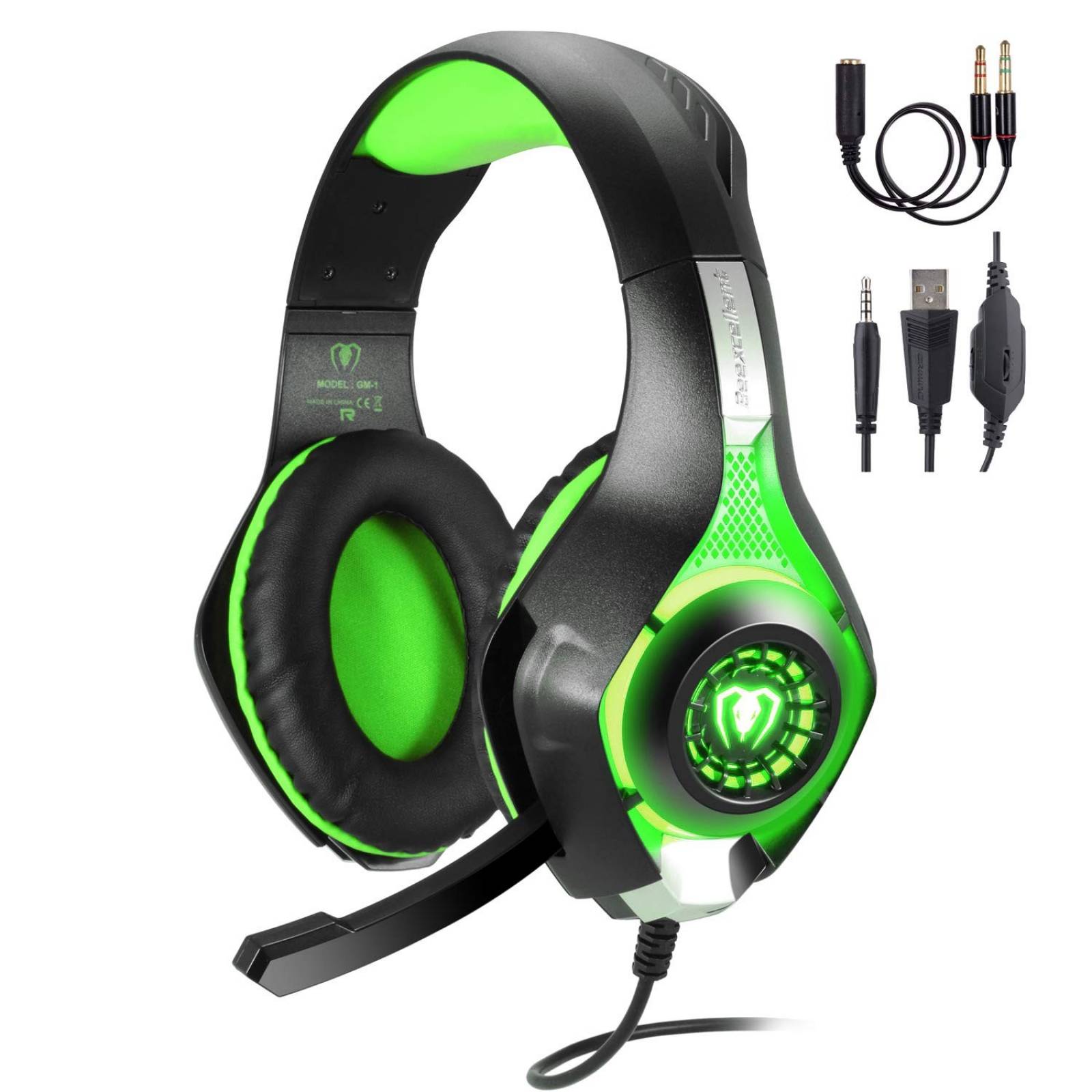 Auriculares Gamer Beexcellent GM-1 3.5mm Mic Cancela Ruido