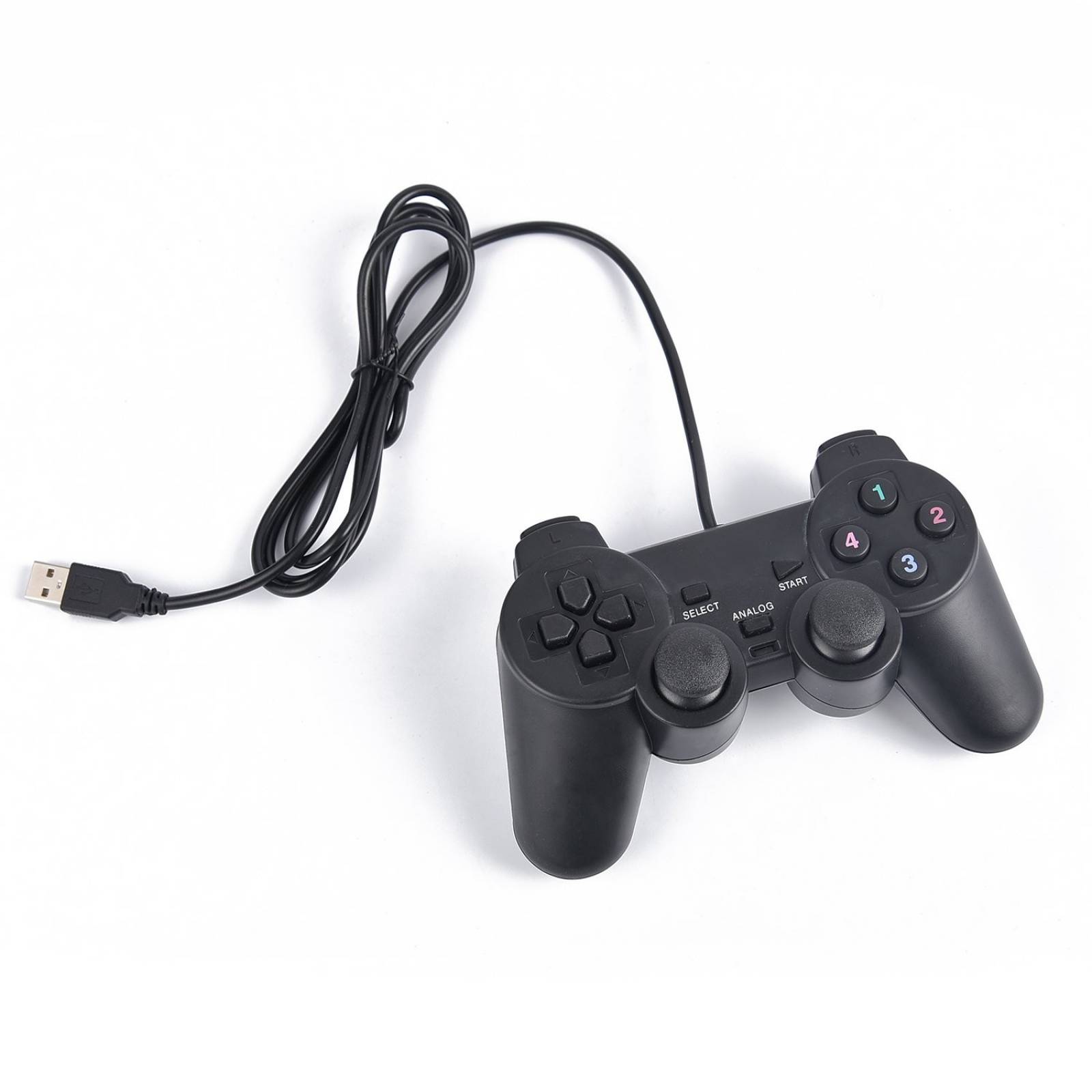 Control para Juegos CsD con Cable USB para PC Laptop -Negro