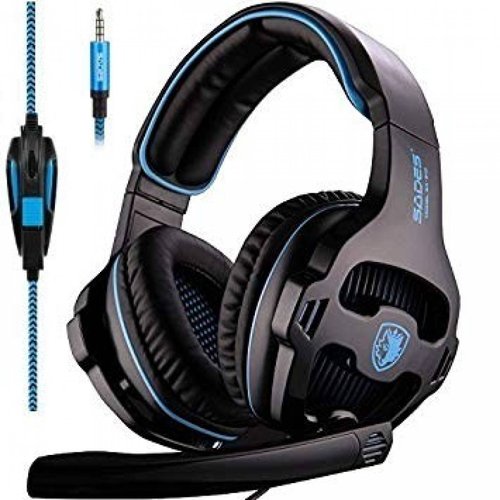 Auriculares Gamer SADES SA810 3.5mm con Micrófono -Neg/azul