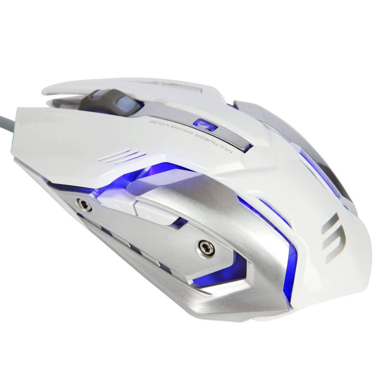 Mouse Gamer LINGYI 4 Nieveles DPI 6 Botones -Blanco