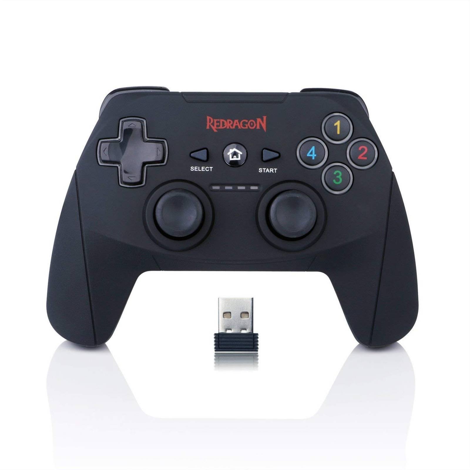 Control inalámbrico Redragon para PC PSP3 PS3 Xbox360 -Negro